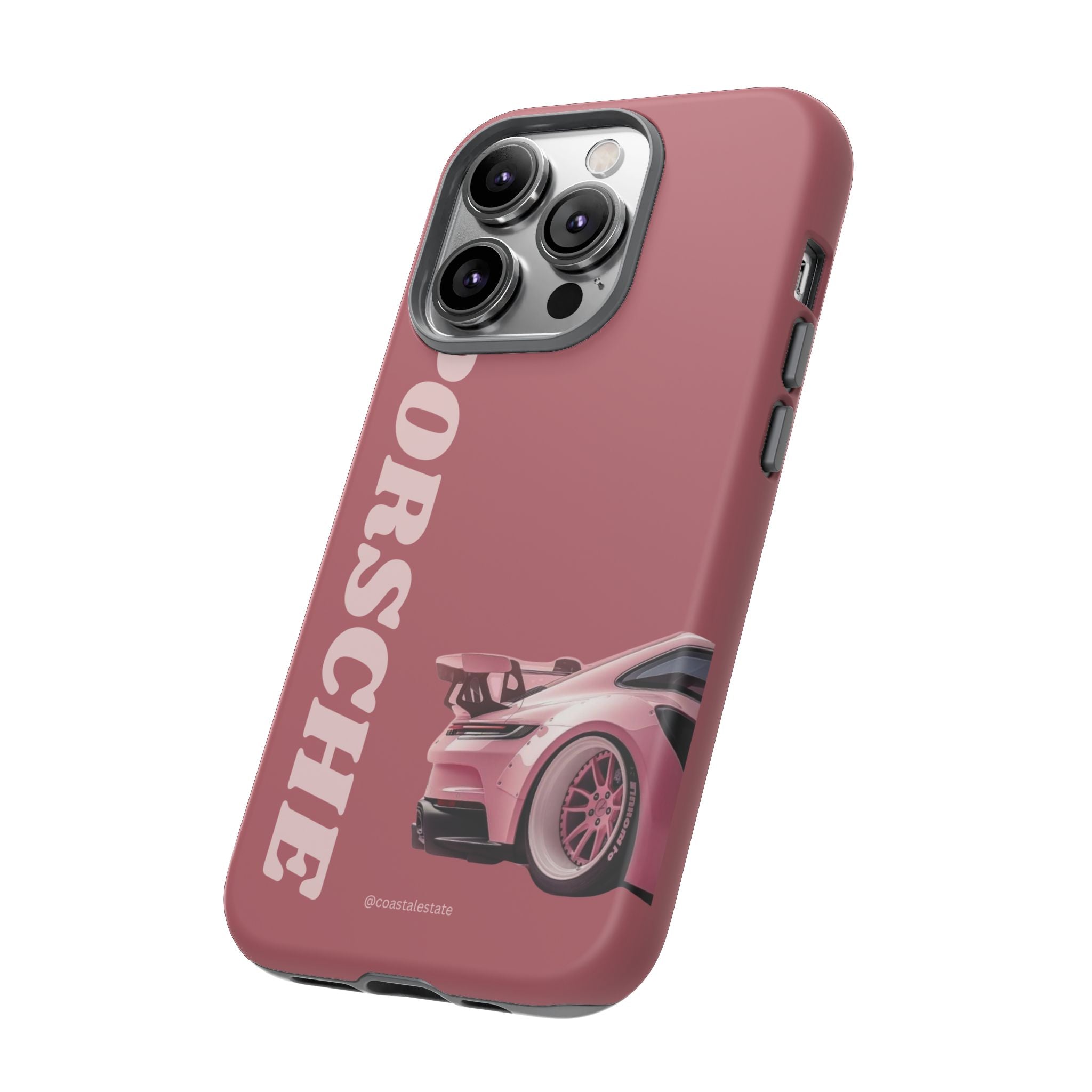 Pink Porsche Graphic Tough Case | Sport Car Phone Cover