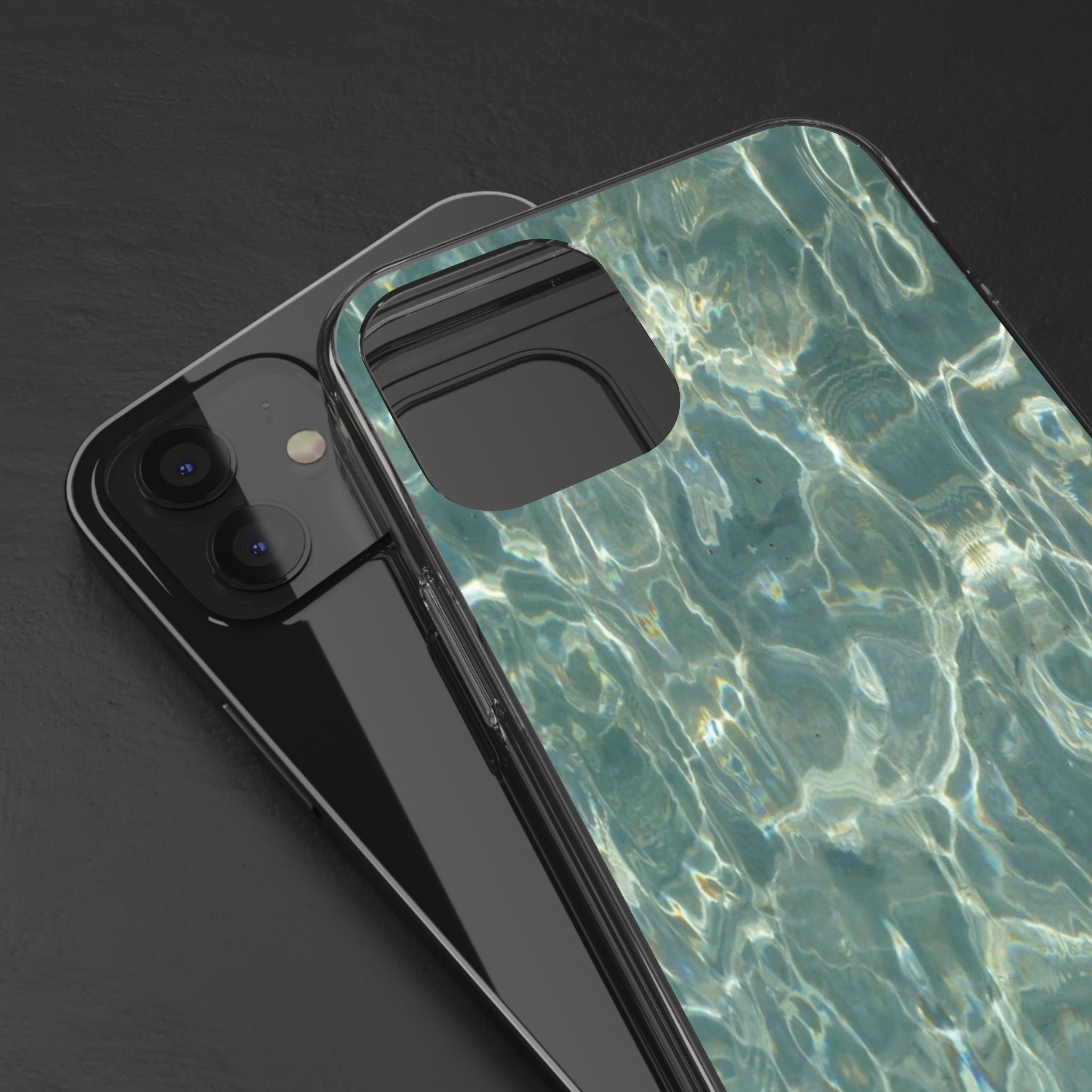 Clear Case — Aqua Pool Water Pattern Phone Case