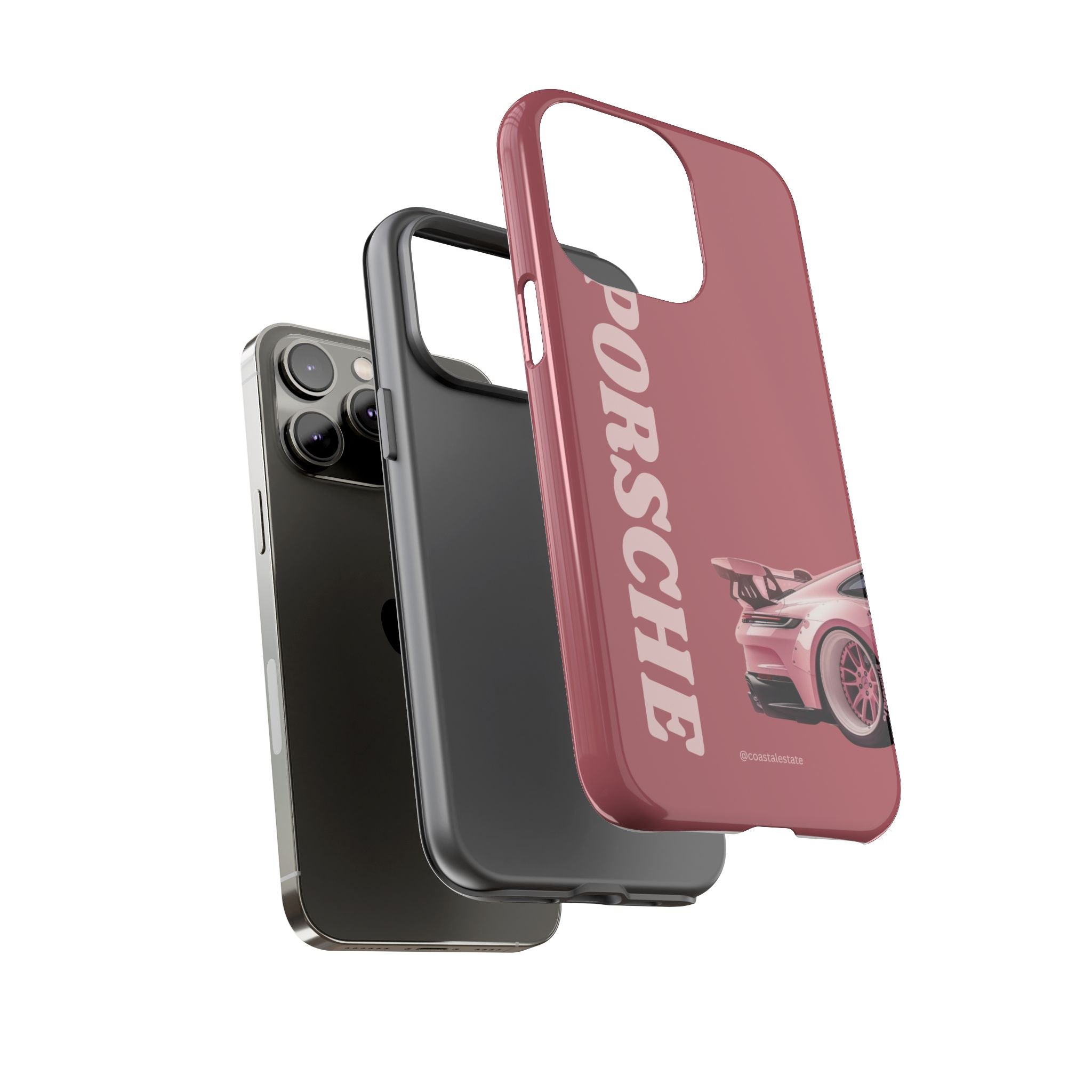 Pink Porsche Graphic Tough Case | Sport Car Phone Cover