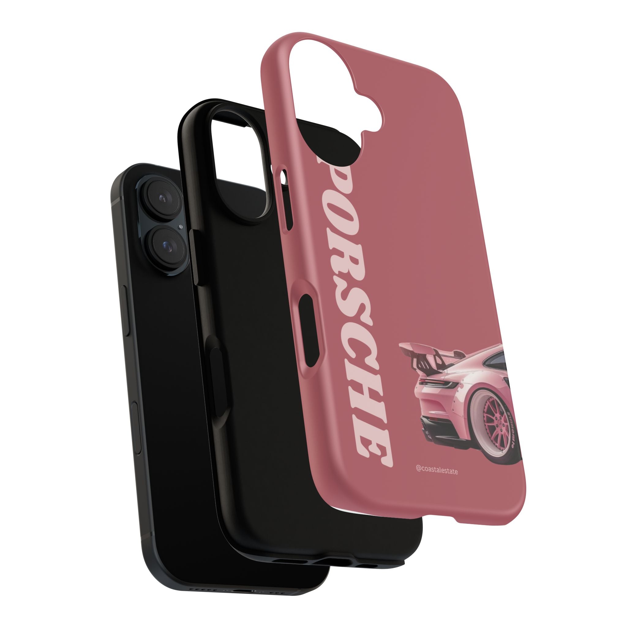 Pink Porsche Graphic Tough Case | Sport Car Phone Cover