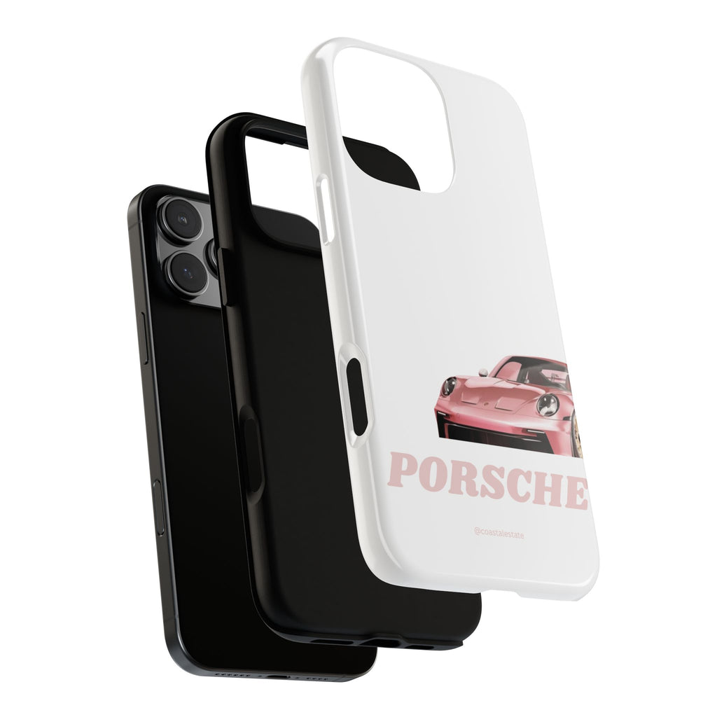 Porsche Pink Sports Car Phone Case - Stylish Automotive iPhone Cover