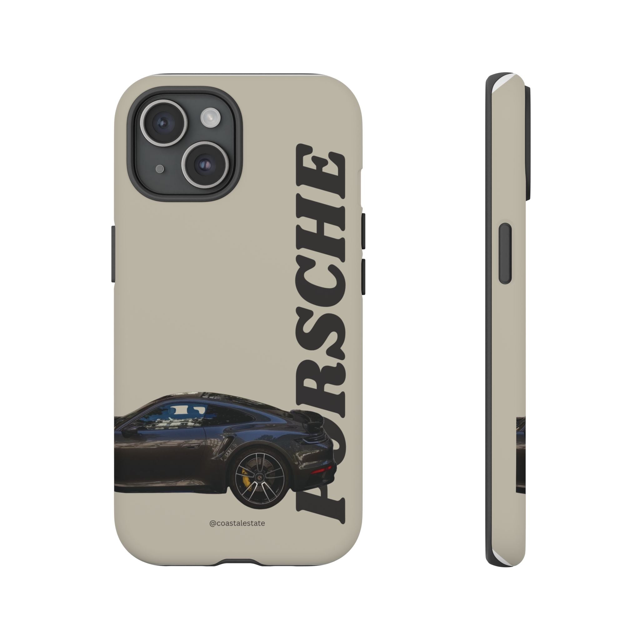 Black Porsche Side Profile Phone Case | Tough Protective Phone Case