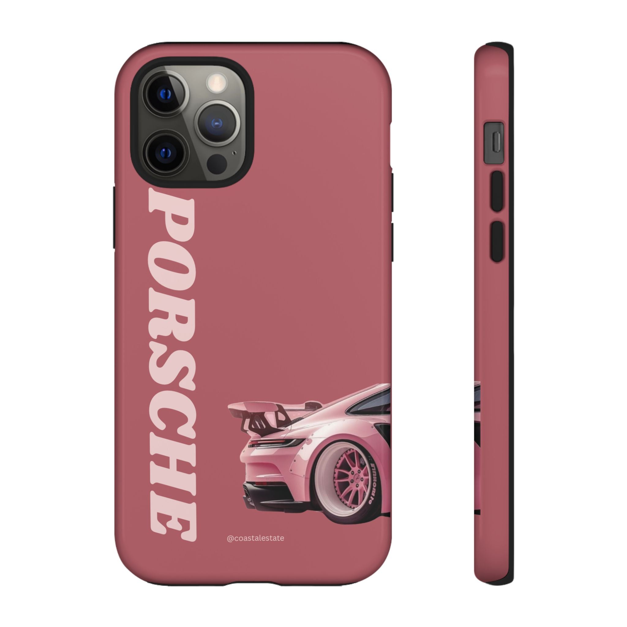 Pink Porsche Graphic Tough Case | Sport Car Phone Cover