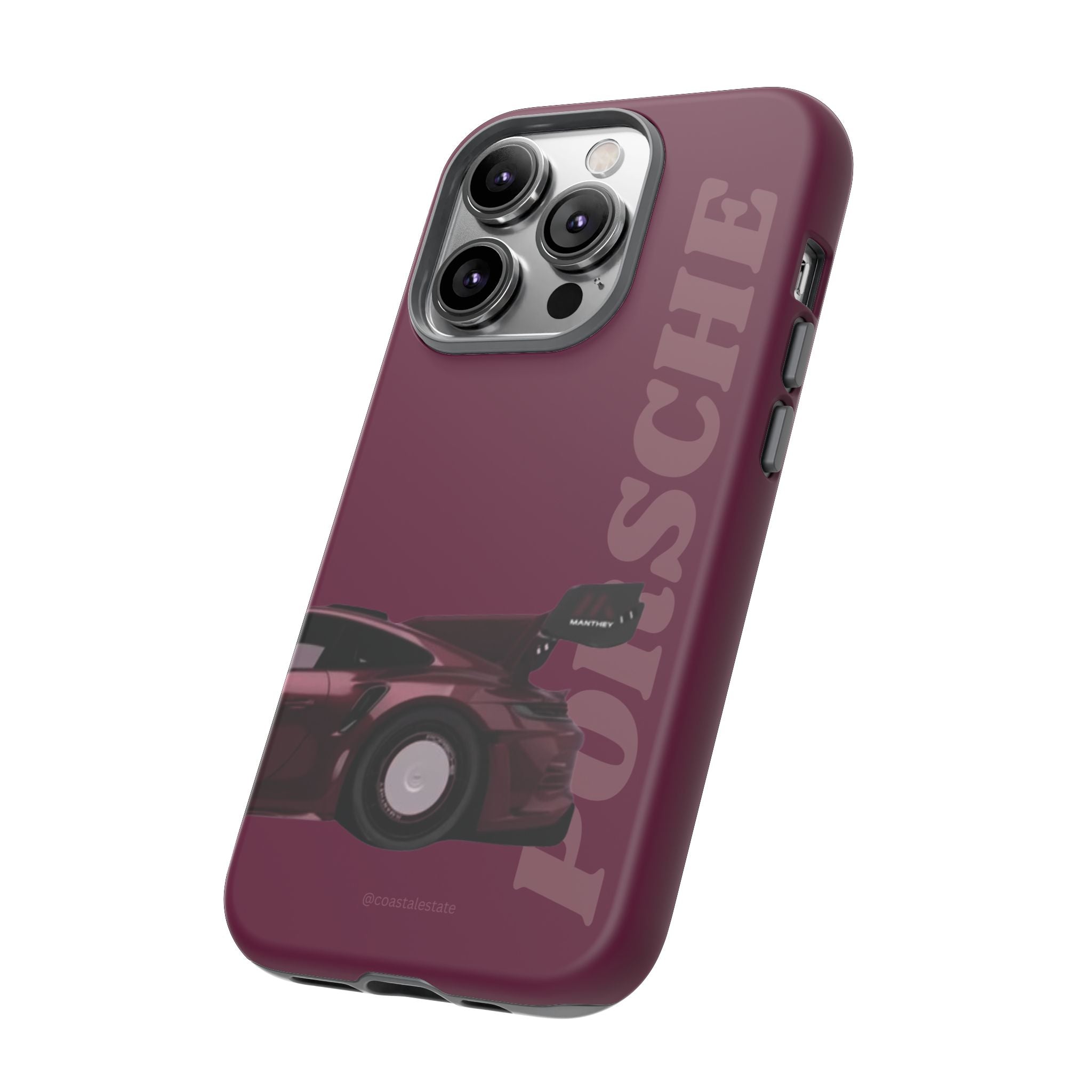 Burgundy Porsche Rear Profile Phone Case | Tough Cases