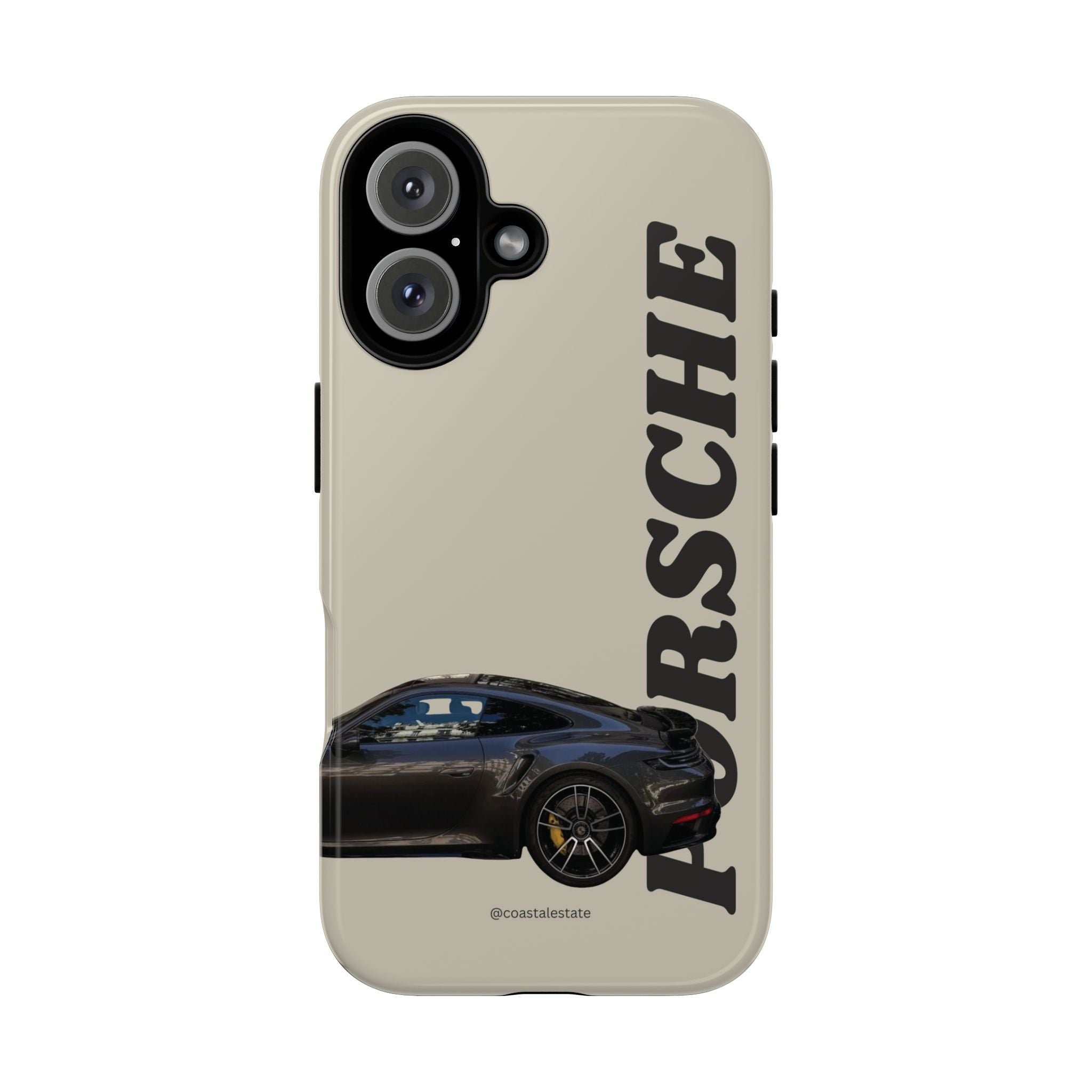 Black Porsche Side Profile Phone Case | Tough Protective Phone Case