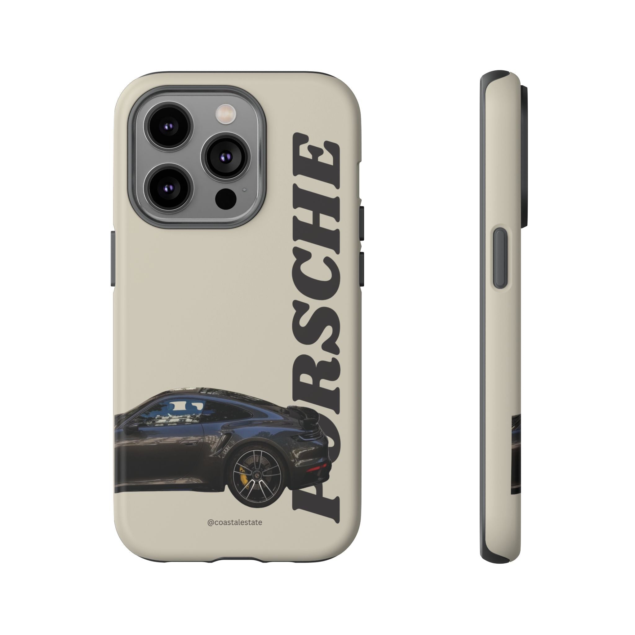 Black Porsche Side Profile Phone Case | Tough Protective Phone Case