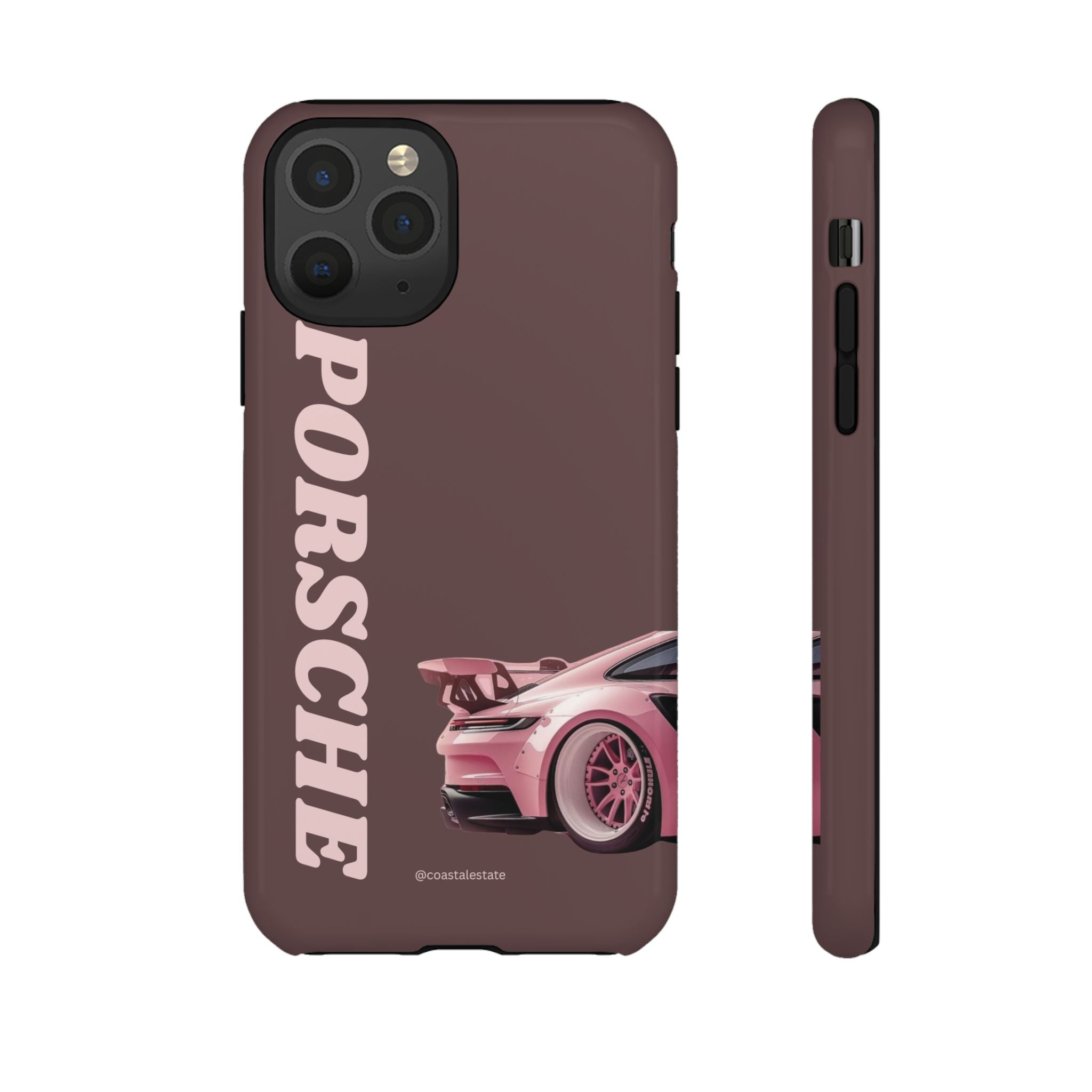 Pink Porsche Illustration Phone Case | iPhone Samsung
