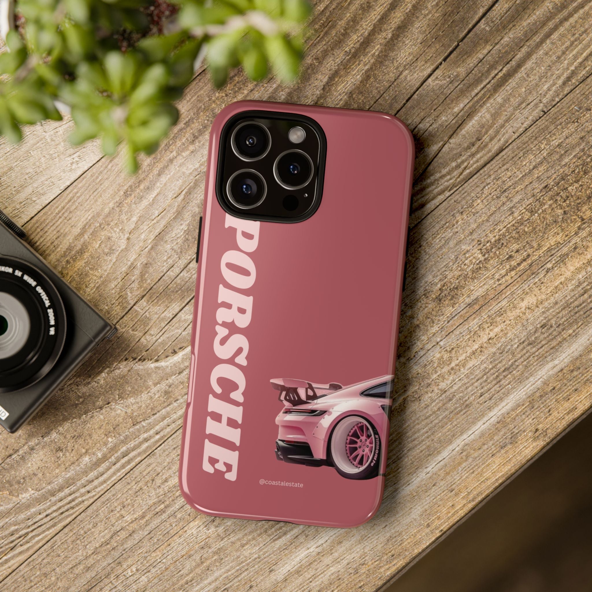 Pink Porsche Graphic Tough Case | Sport Car Phone Cover