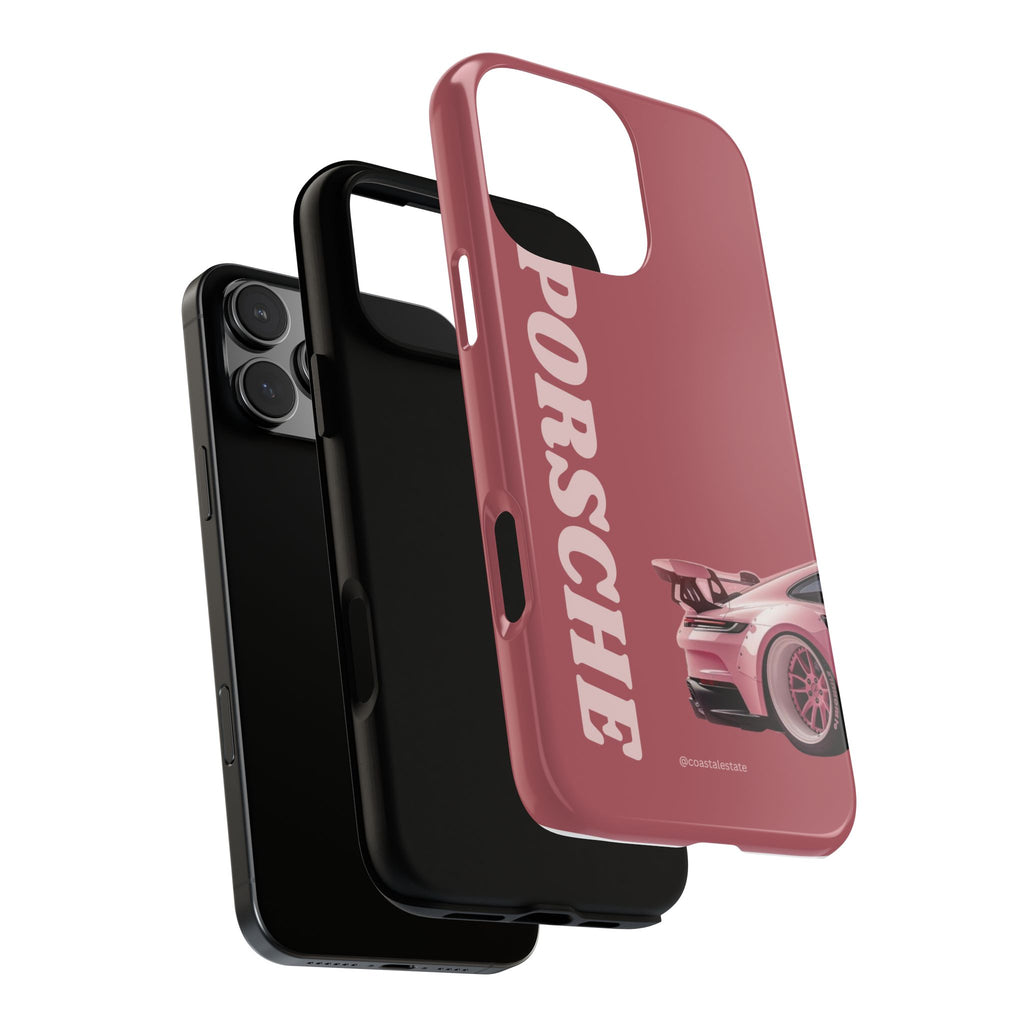 Pink Porsche Graphic Tough Case | Sport Car Phone Cover
