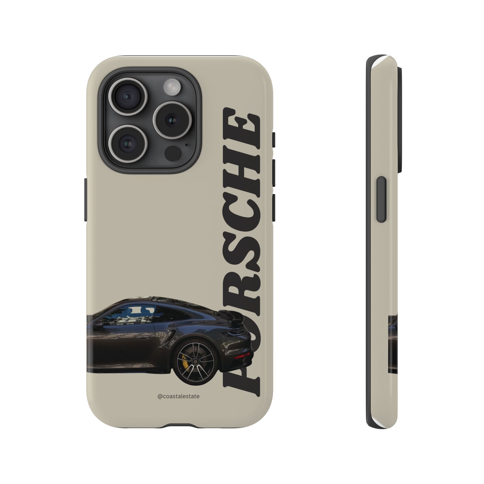 Black Porsche Side Profile Phone Case | Tough Protective Phone Case