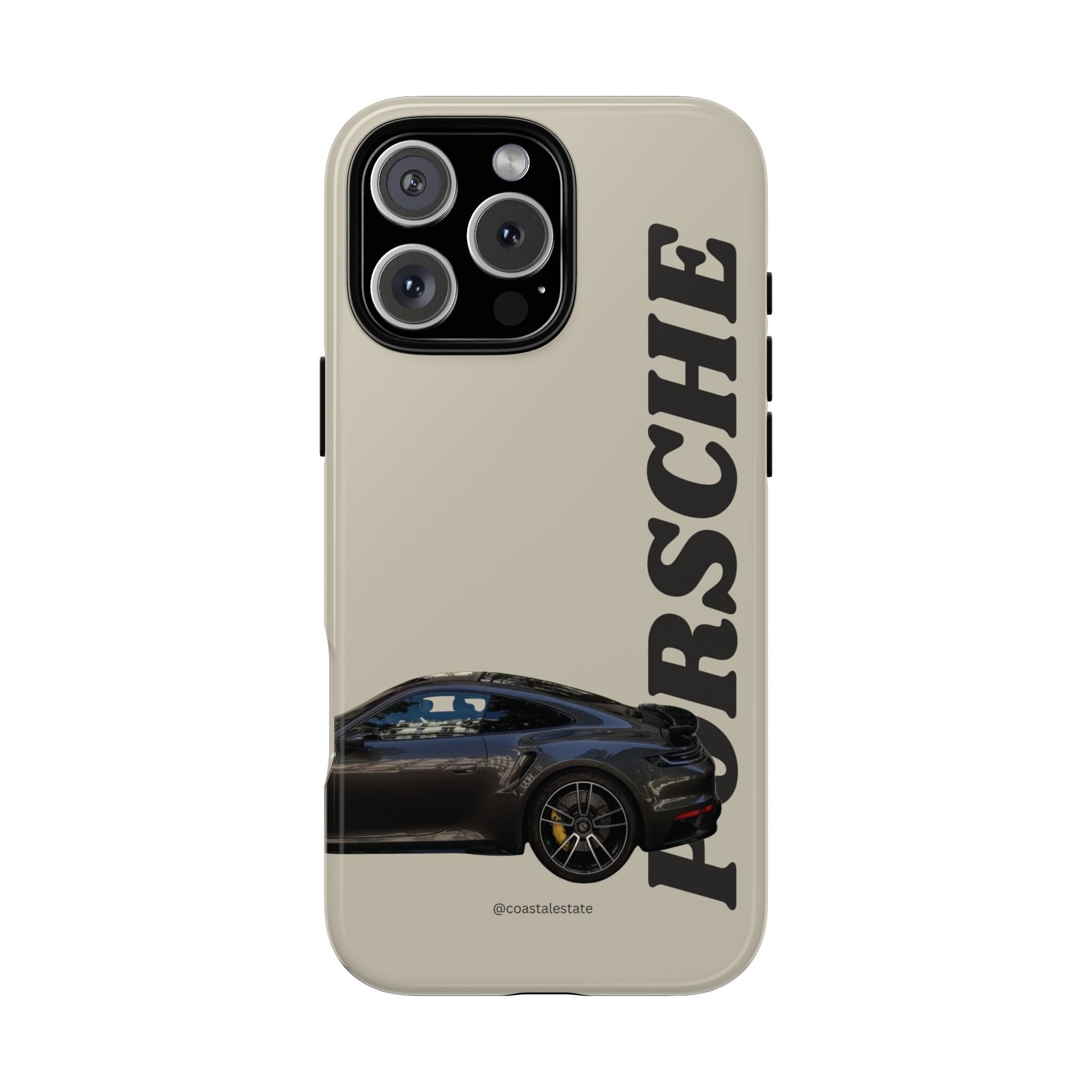 Black Porsche Side Profile Phone Case | Tough Protective Phone Case