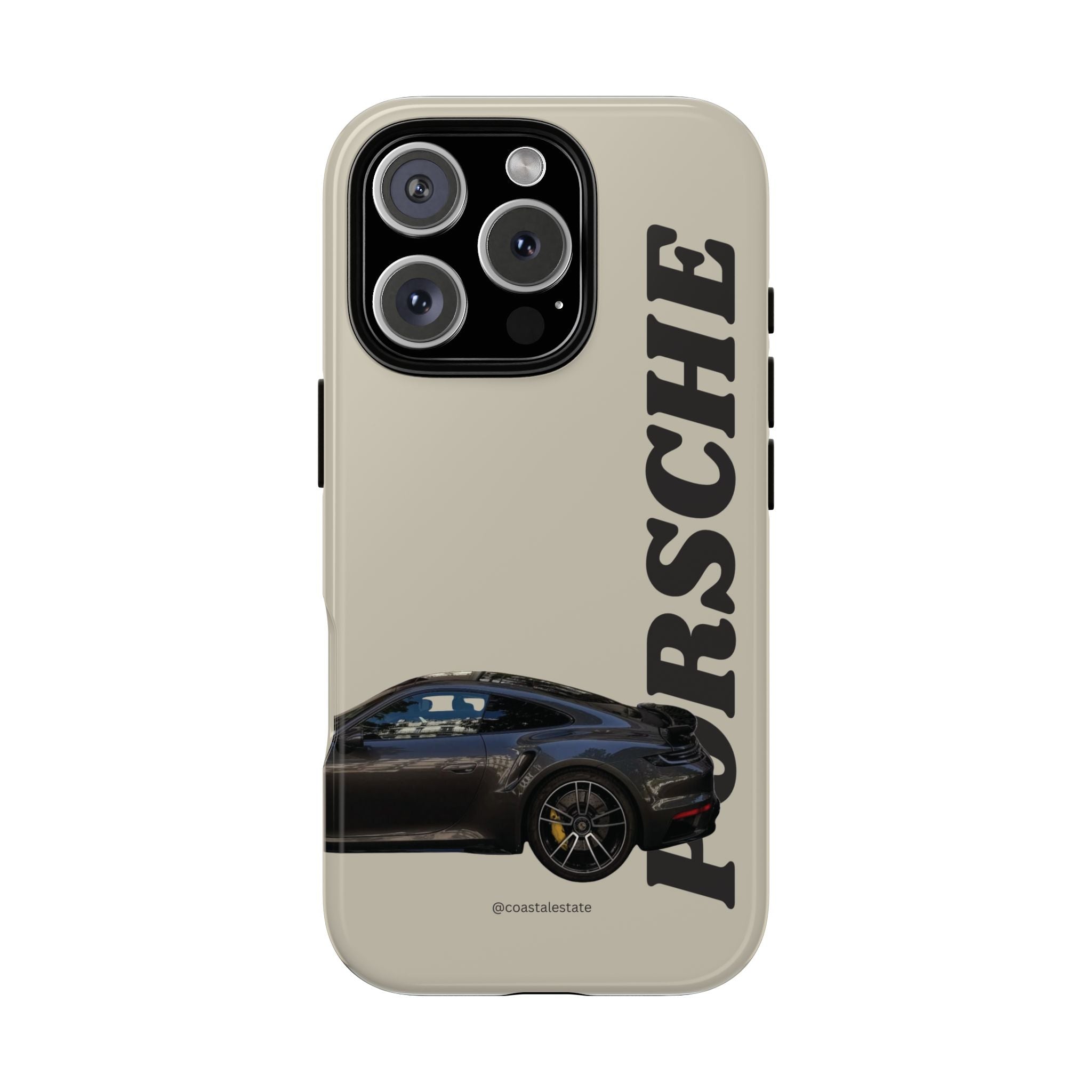 Black Porsche Side Profile Phone Case | Tough Protective Phone Case