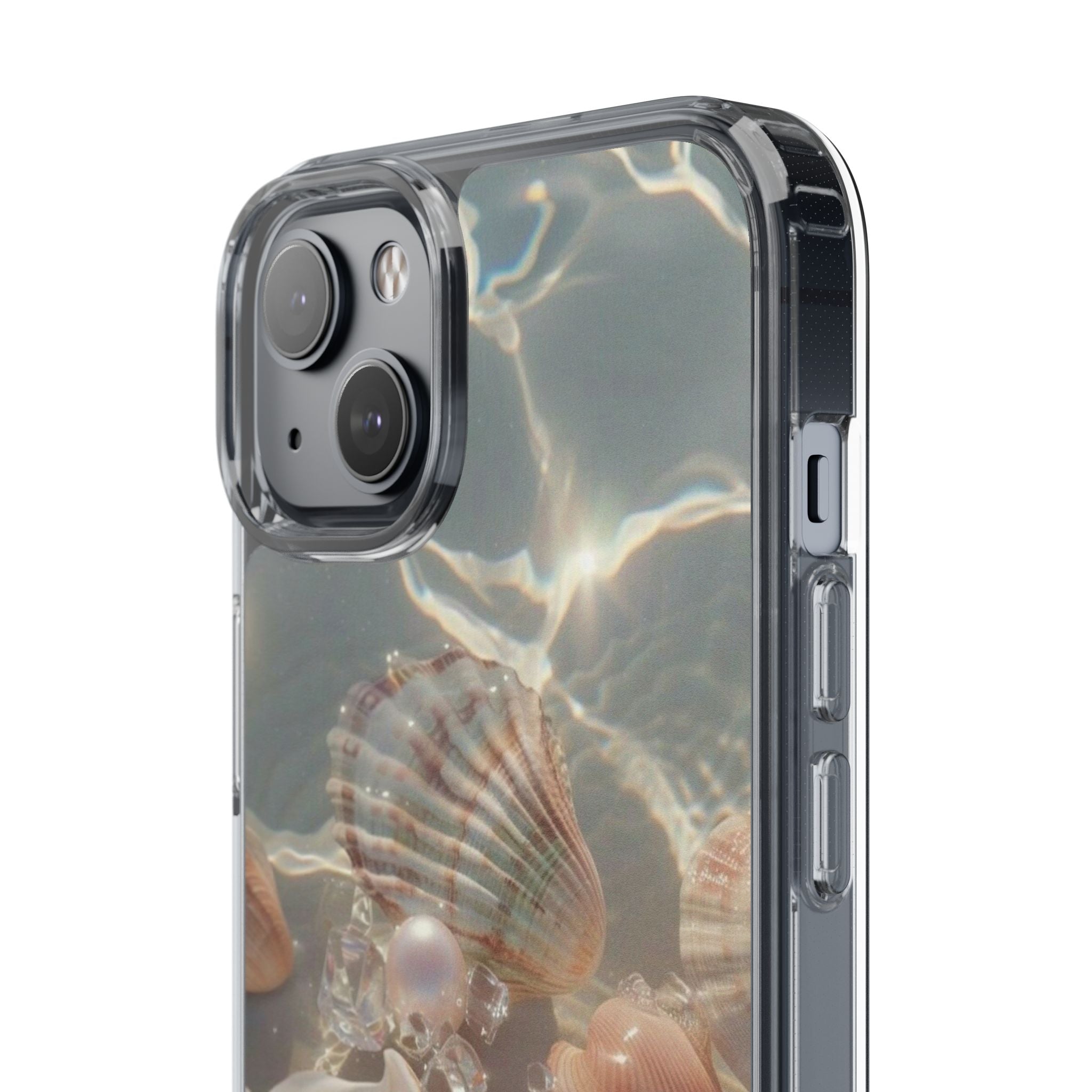 Seashell Pearl Clear Phone Case