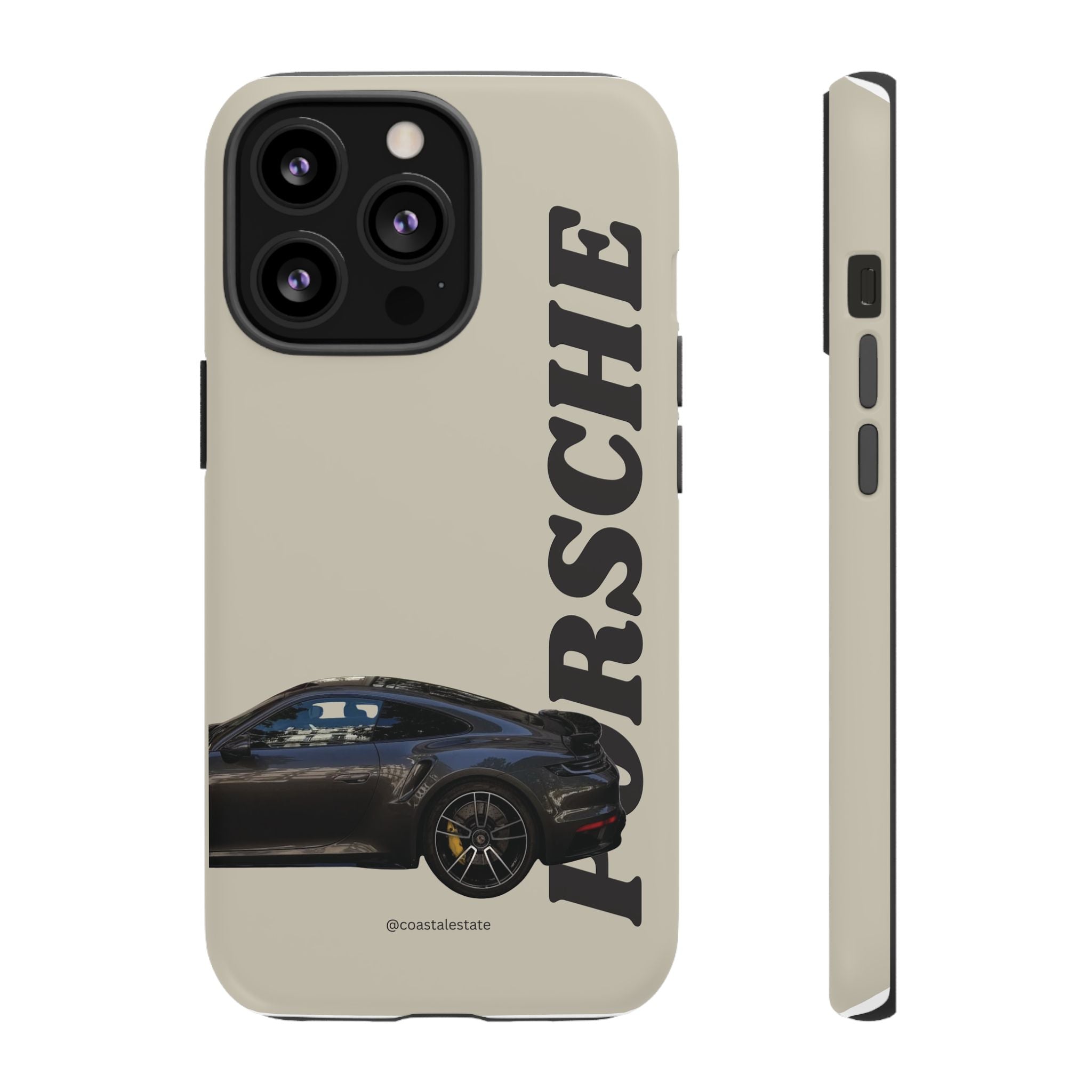 Black Porsche Side Profile Phone Case | Tough Protective Phone Case