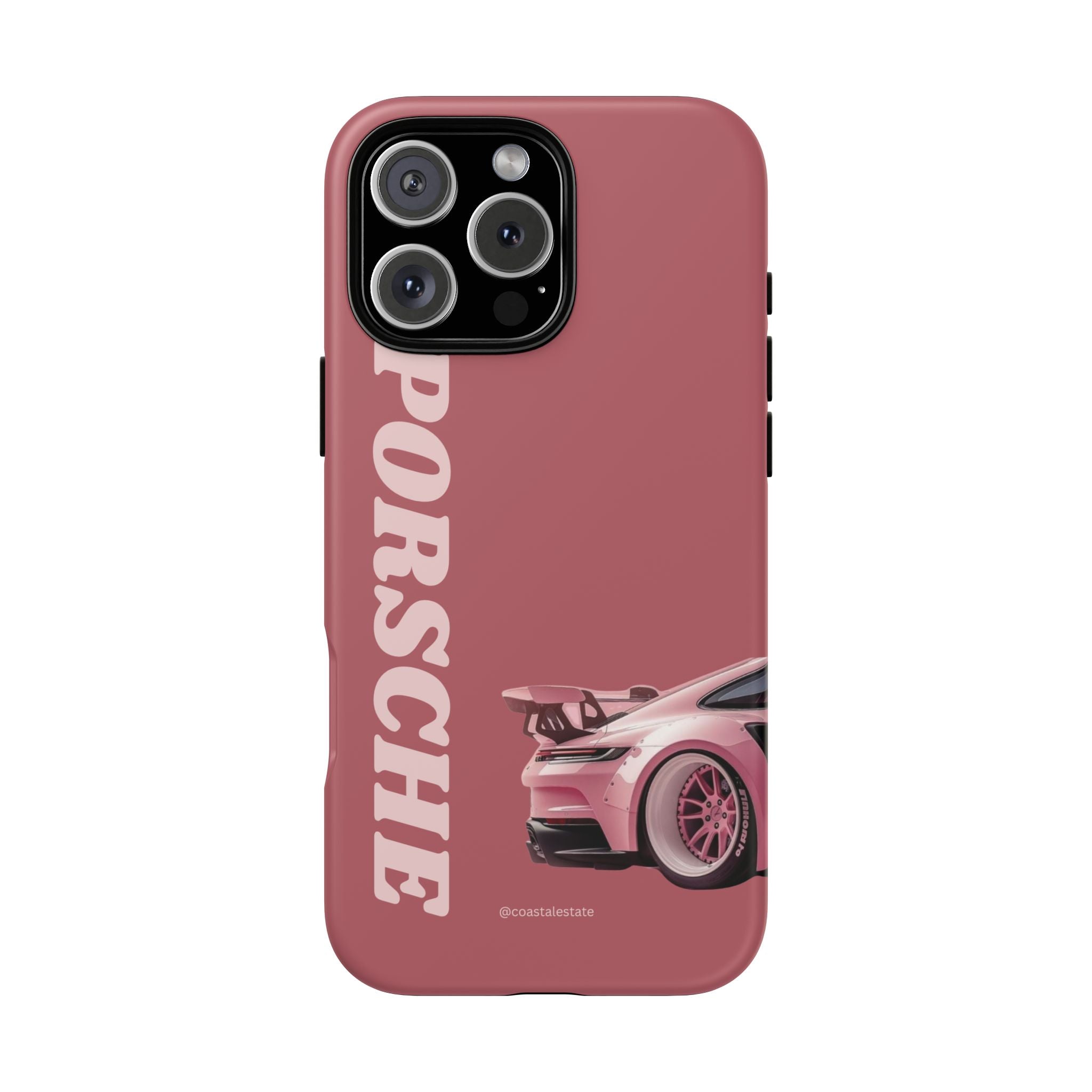 Pink Porsche Graphic Tough Case | Sport Car Phone Cover