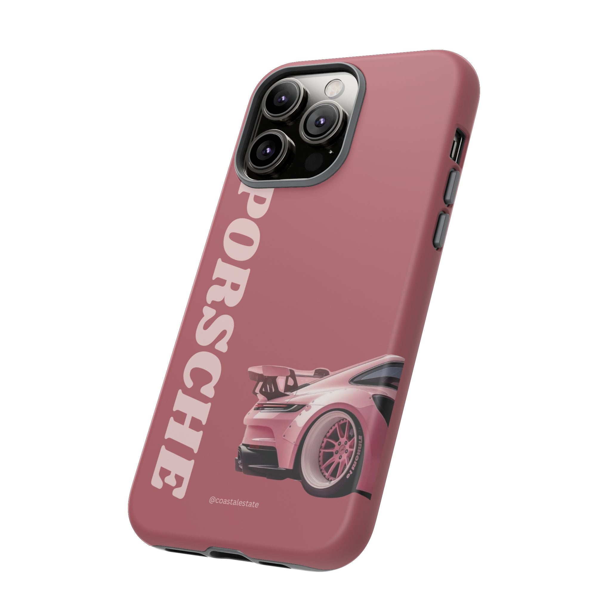 Pink Porsche Graphic Tough Case | Sport Car Phone Cover