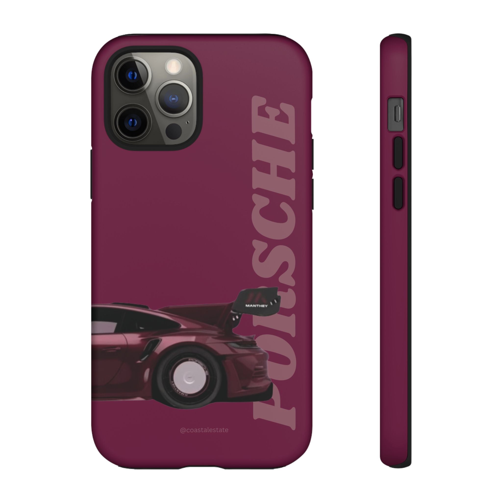 Burgundy Porsche Rear Profile Phone Case | Tough Cases