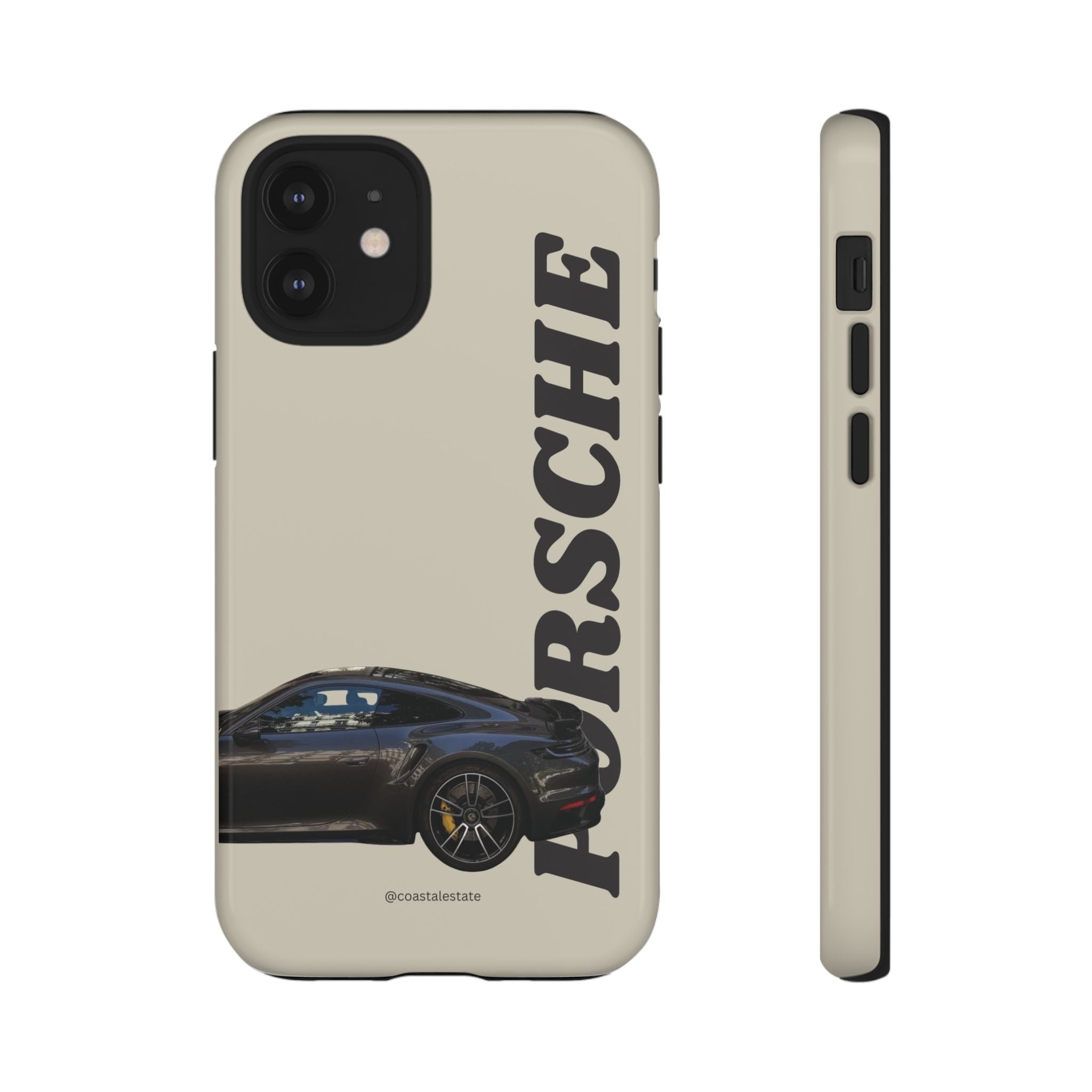 Black Porsche Side Profile Phone Case | Tough Protective Phone Case