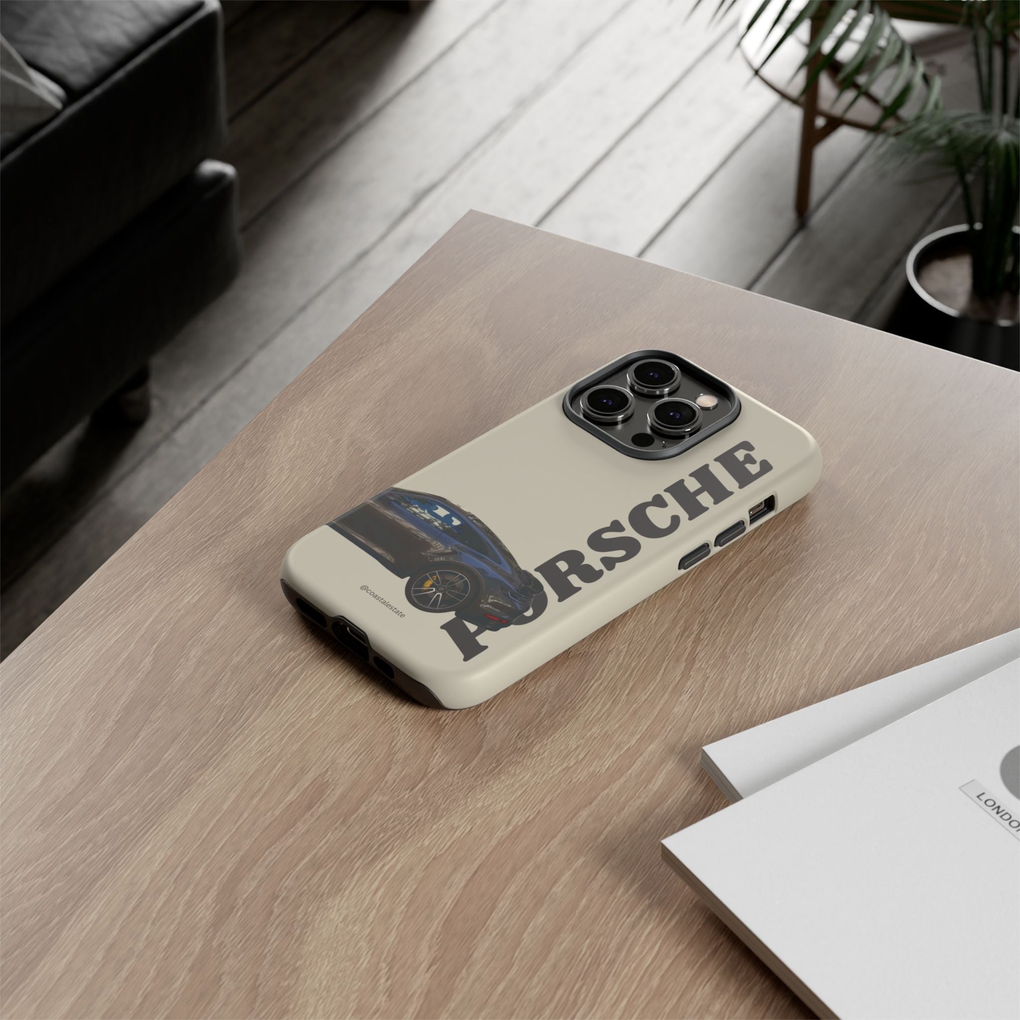 Black Porsche Side Profile Phone Case | Tough Protective Phone Case