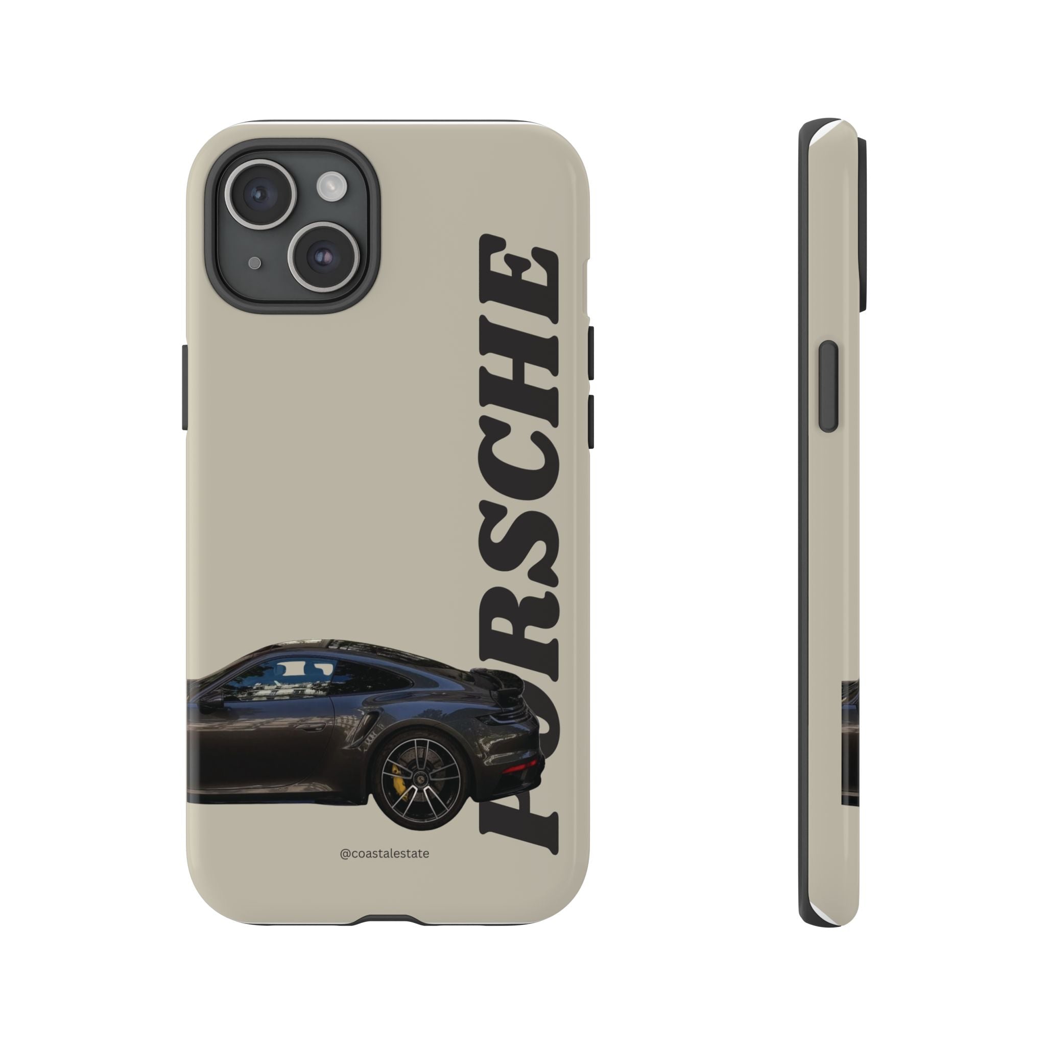 Black Porsche Side Profile Phone Case | Tough Protective Phone Case