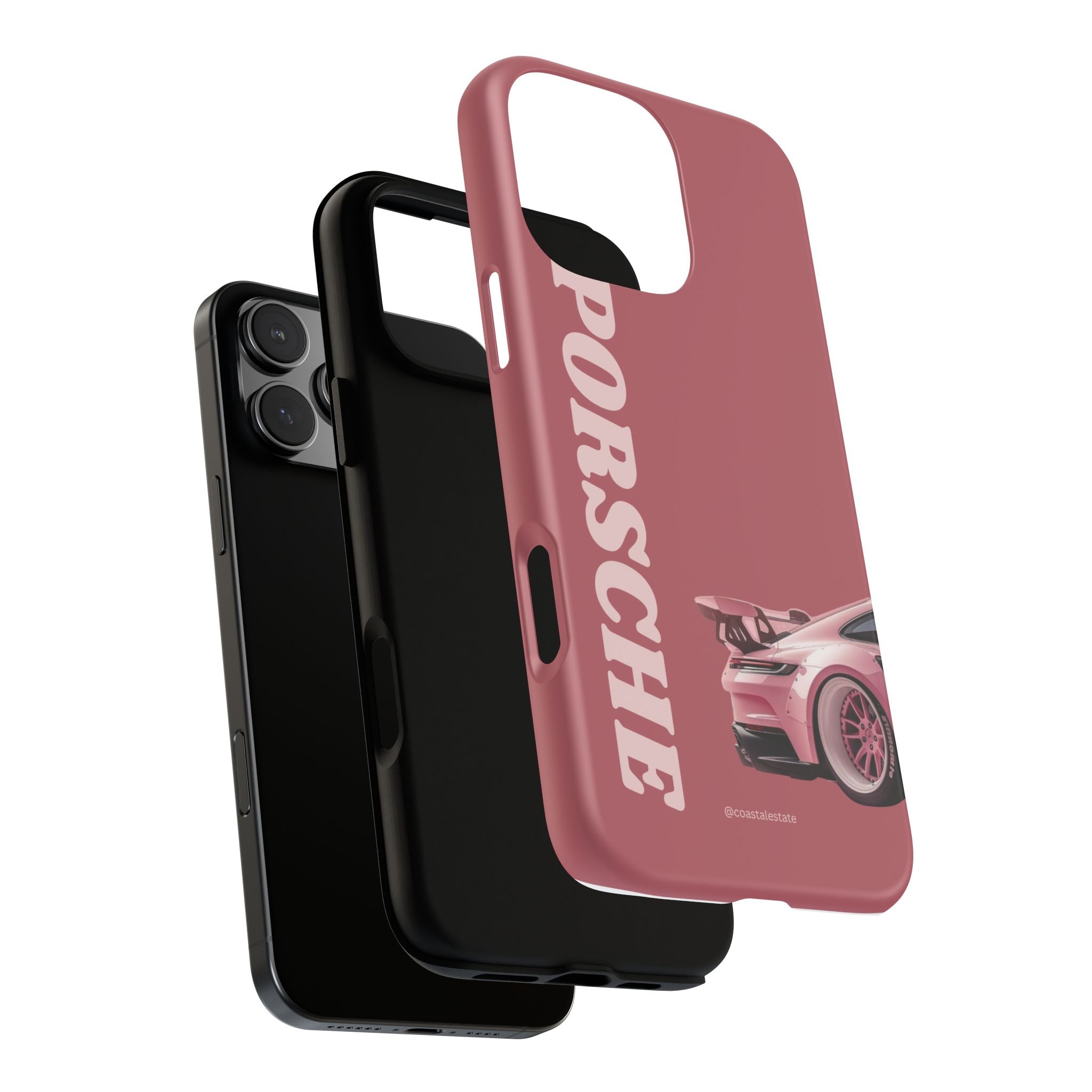 Pink Porsche Graphic Tough Case | Sport Car Phone Cover
