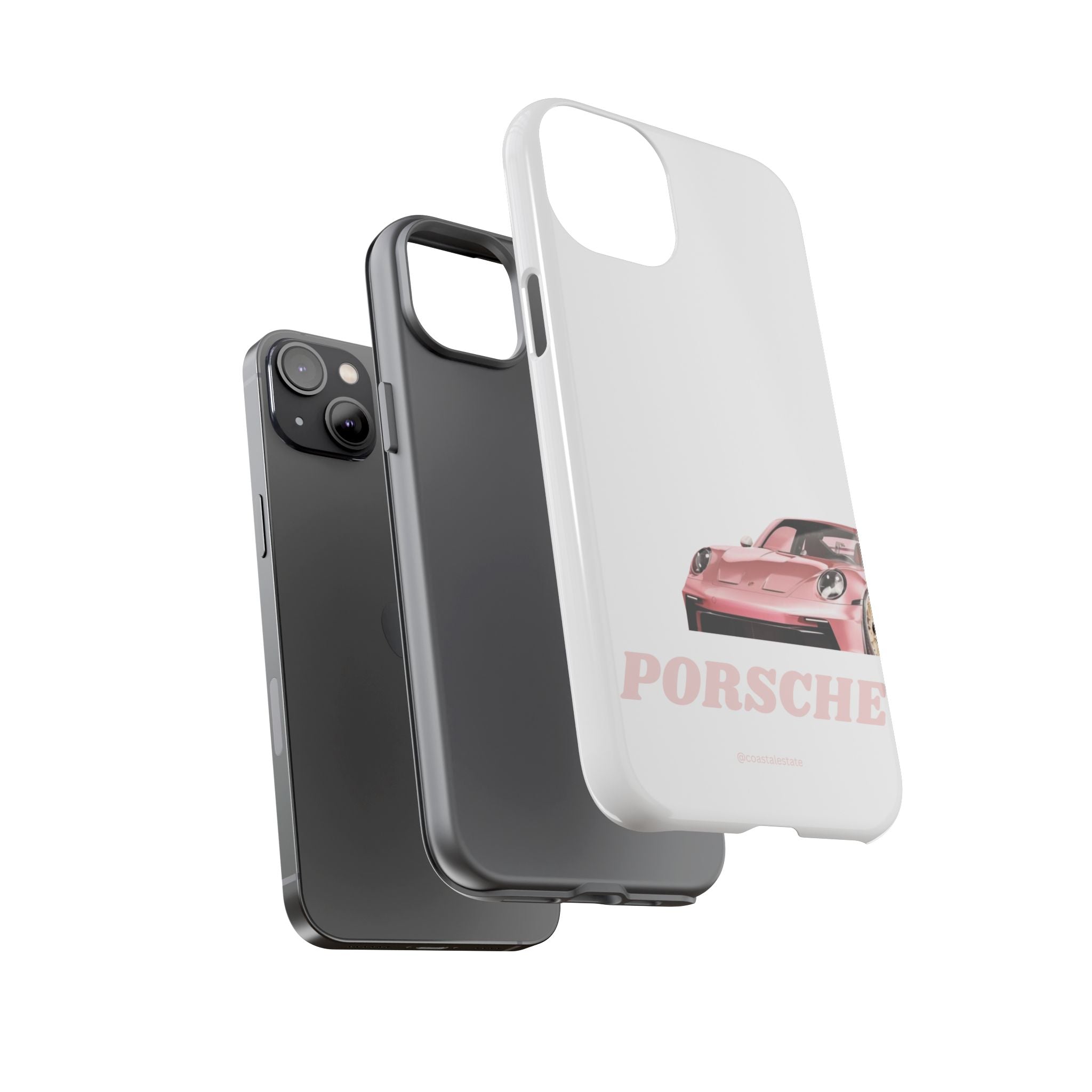 Porsche Pink Sports Car Phone Case - Stylish Automotive iPhone Cover