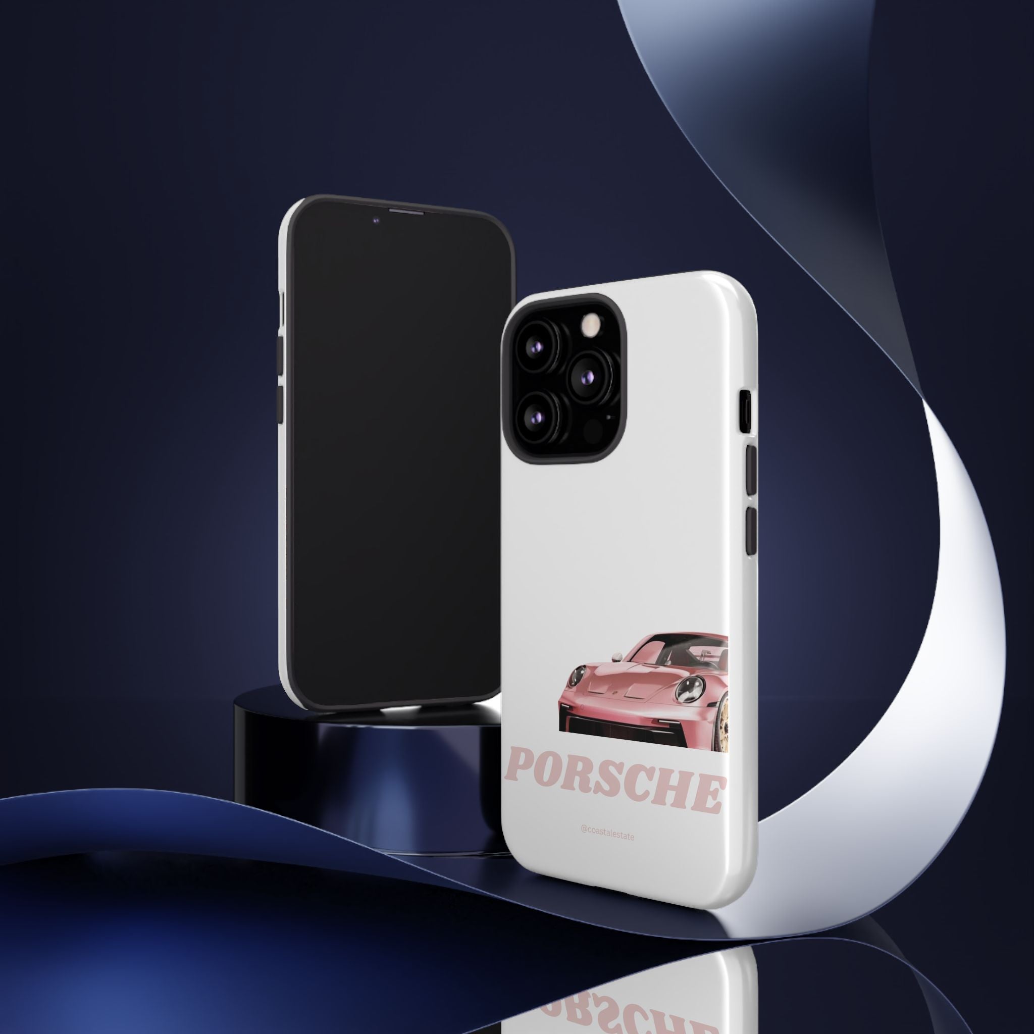 Porsche Pink Sports Car Phone Case - Stylish Automotive iPhone Cover