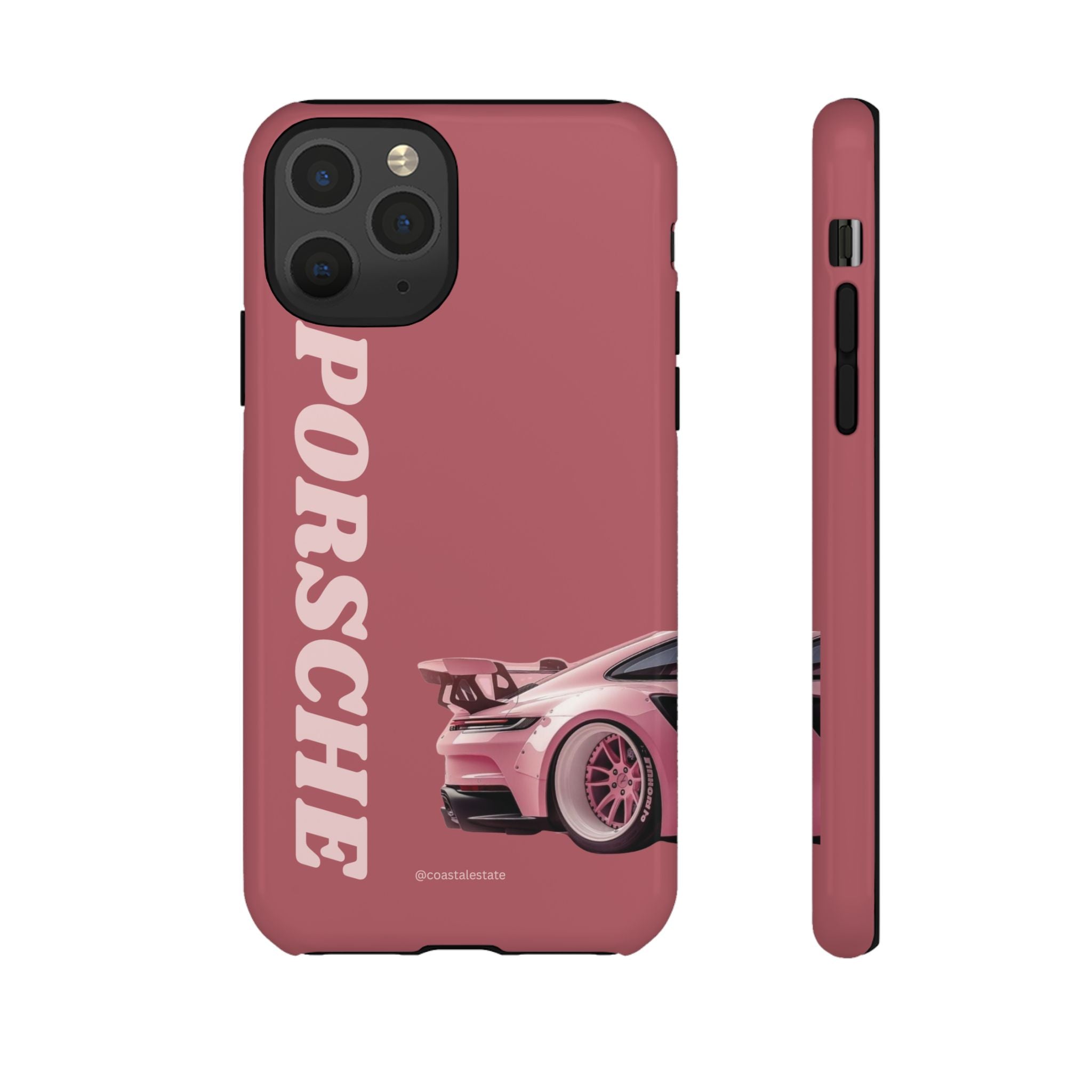 Pink Porsche Graphic Tough Case | Sport Car Phone Cover