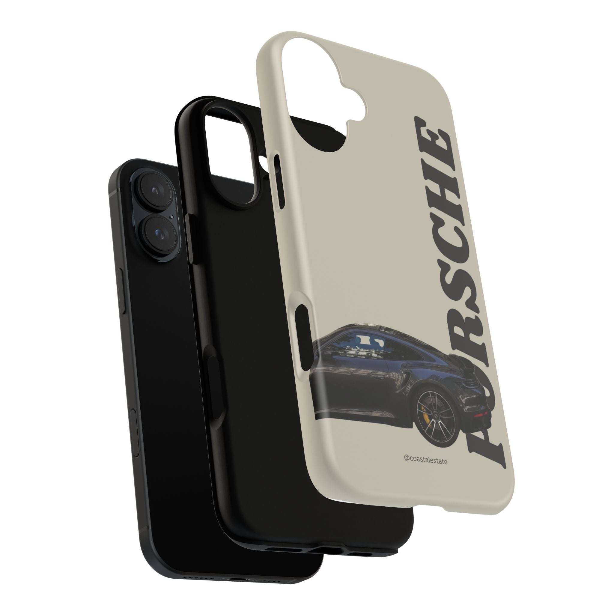 Black Porsche Side Profile Phone Case | Tough Protective Phone Case