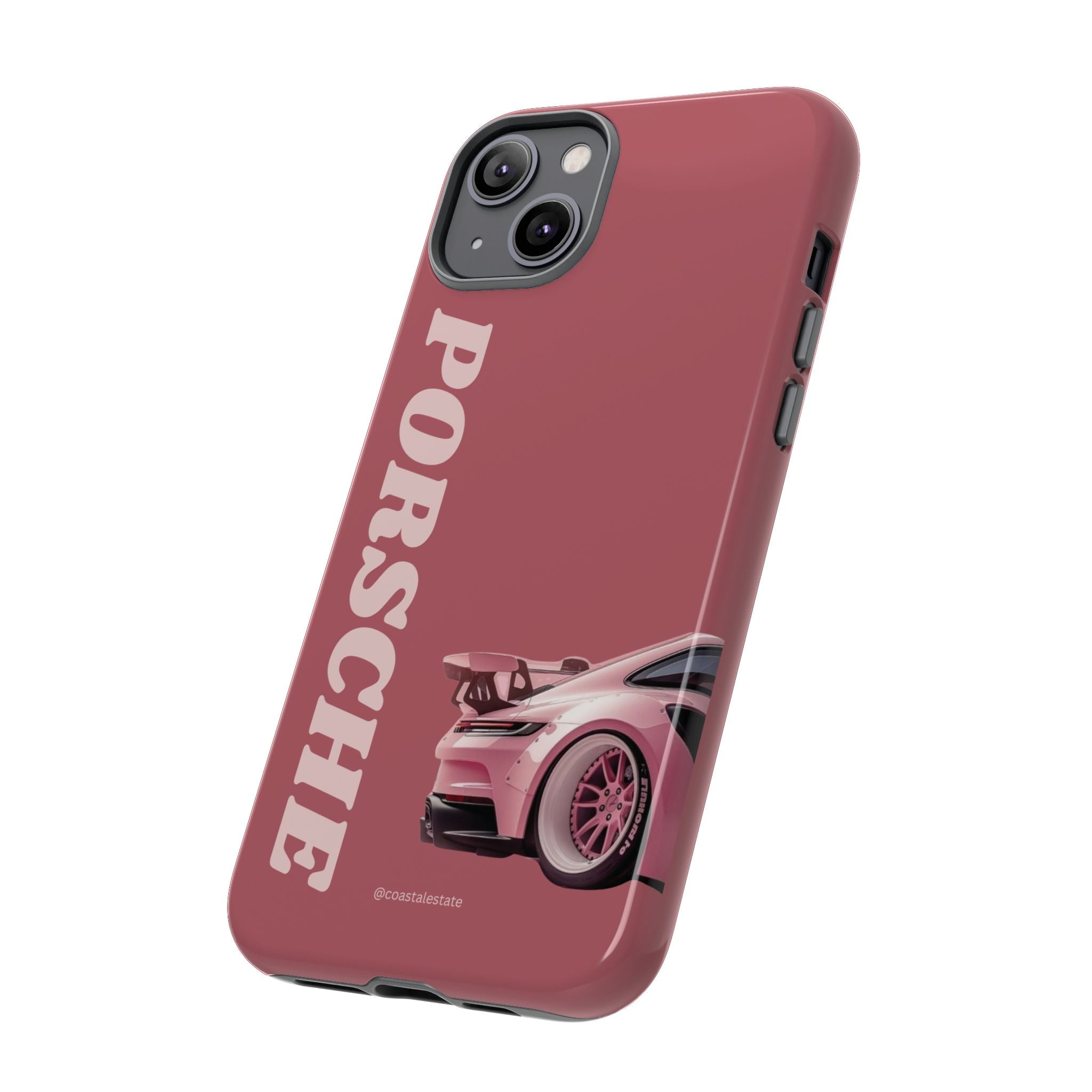 Pink Porsche Graphic Tough Case | Sport Car Phone Cover