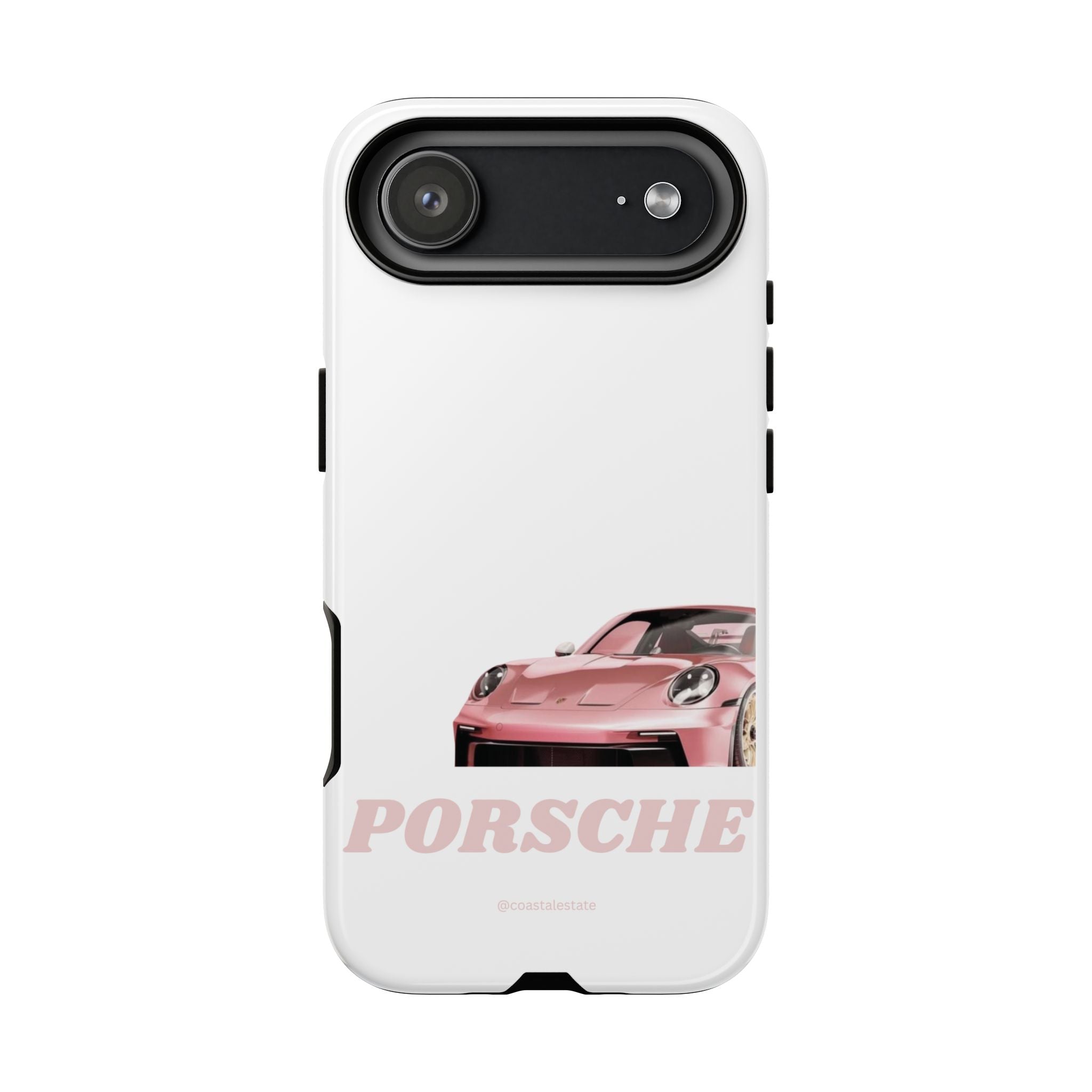 Porsche Pink Sports Car Phone Case - Stylish Automotive iPhone Cover