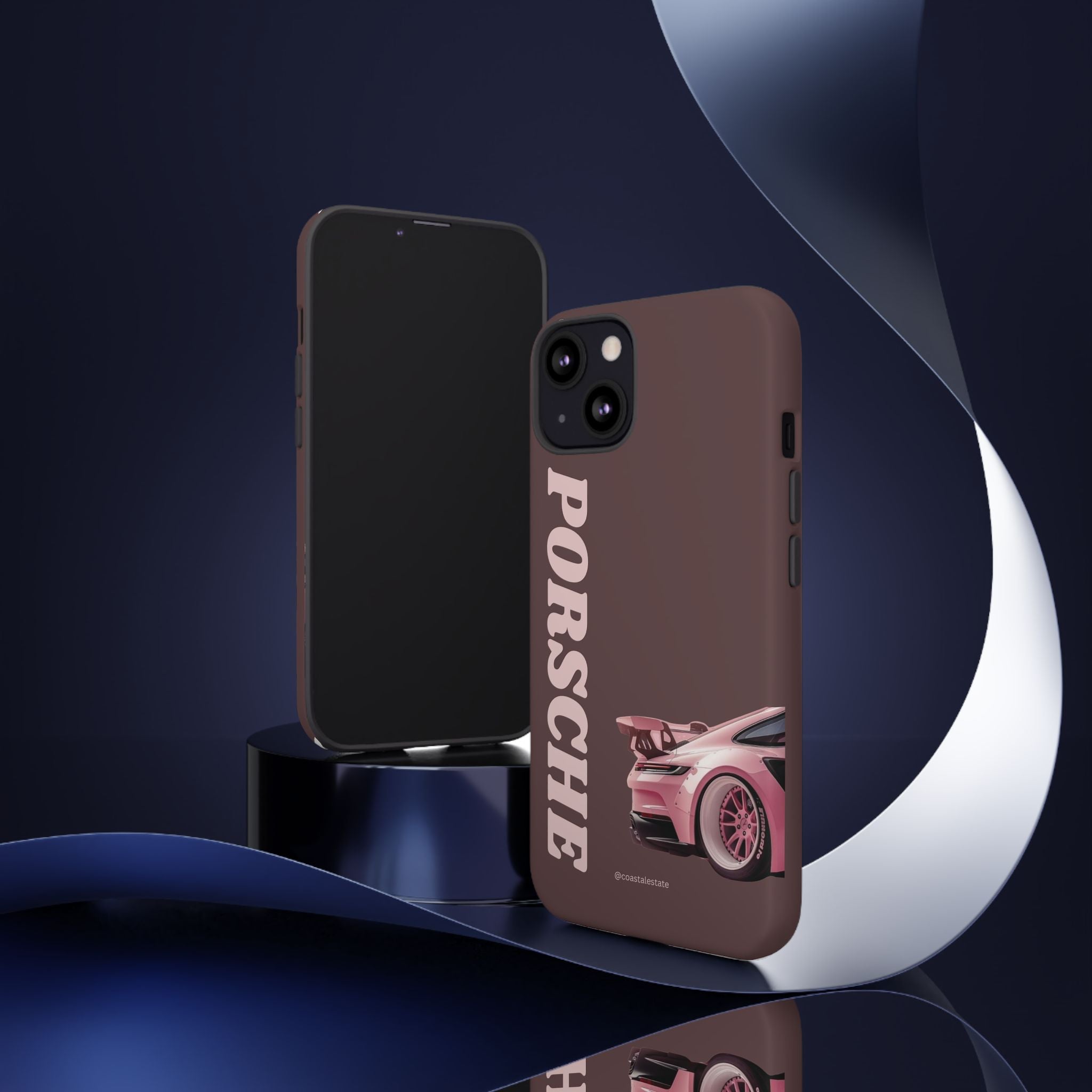 Pink Porsche Illustration Phone Case | iPhone Samsung