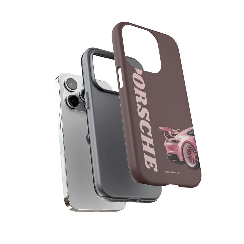 Pink Porsche Illustration Phone Case | iPhone Samsung