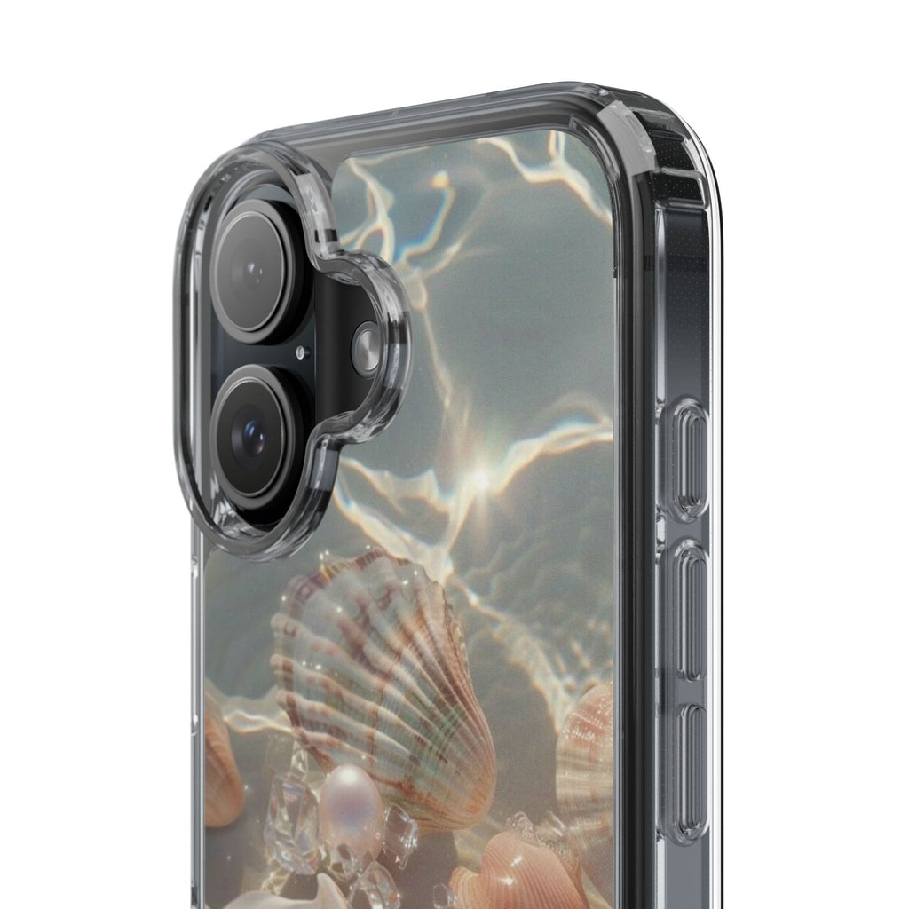 Seashell Pearl Clear Phone Case