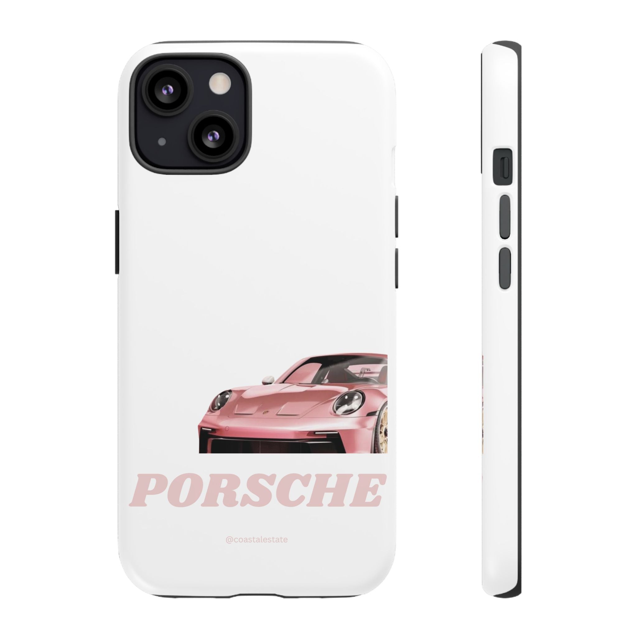 Porsche Pink Sports Car Phone Case - Stylish Automotive iPhone Cover