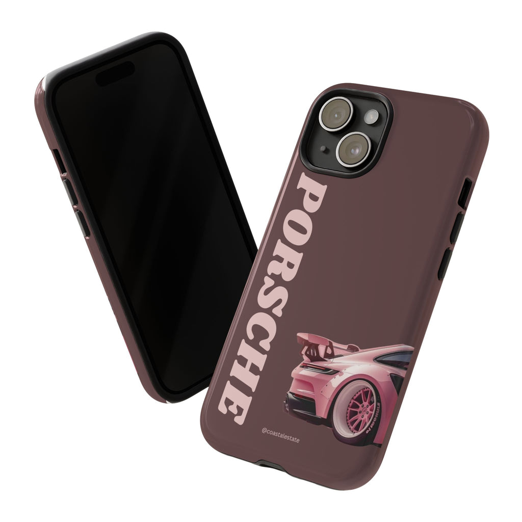 Pink Porsche Illustration Phone Case | iPhone Samsung