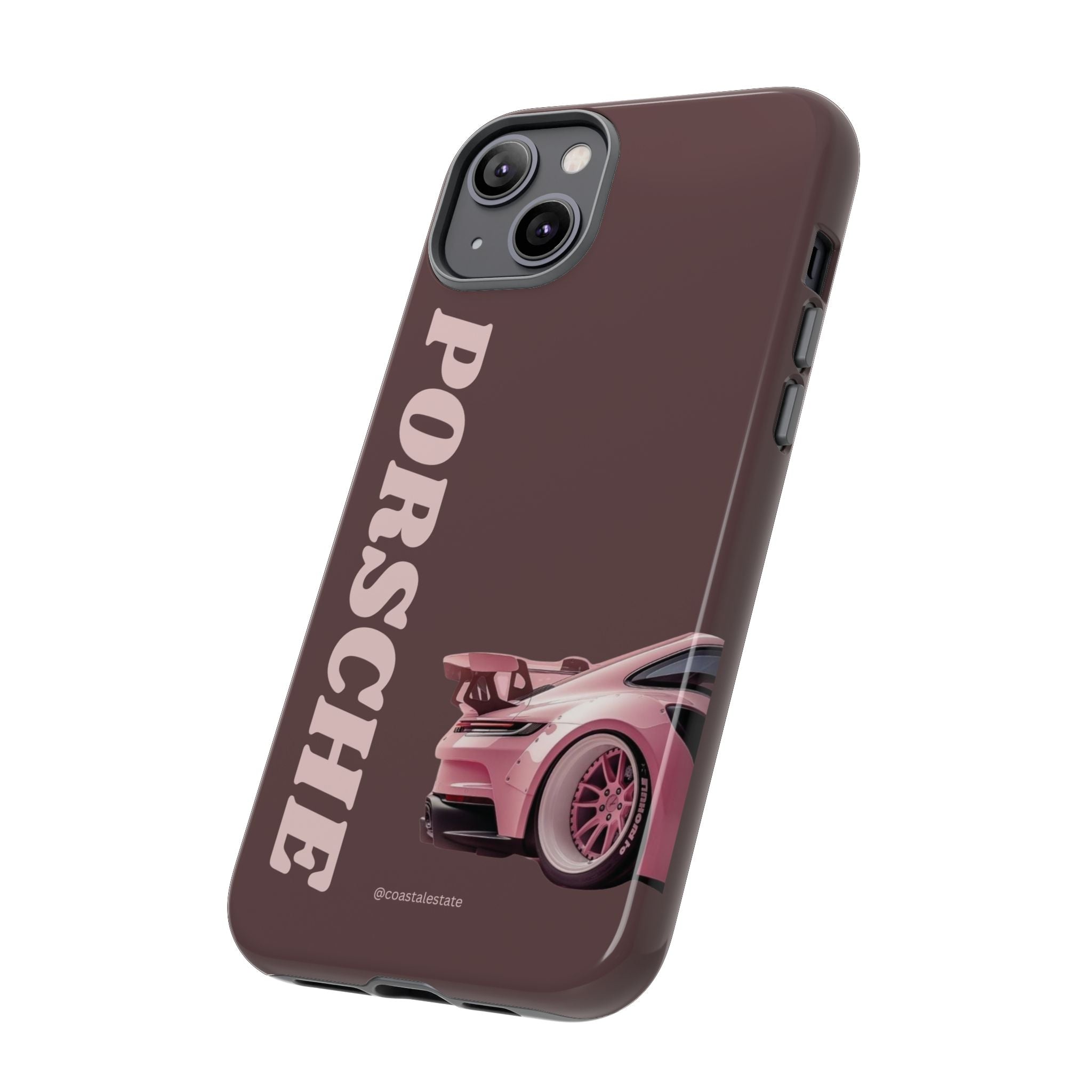Pink Porsche Illustration Phone Case | iPhone Samsung