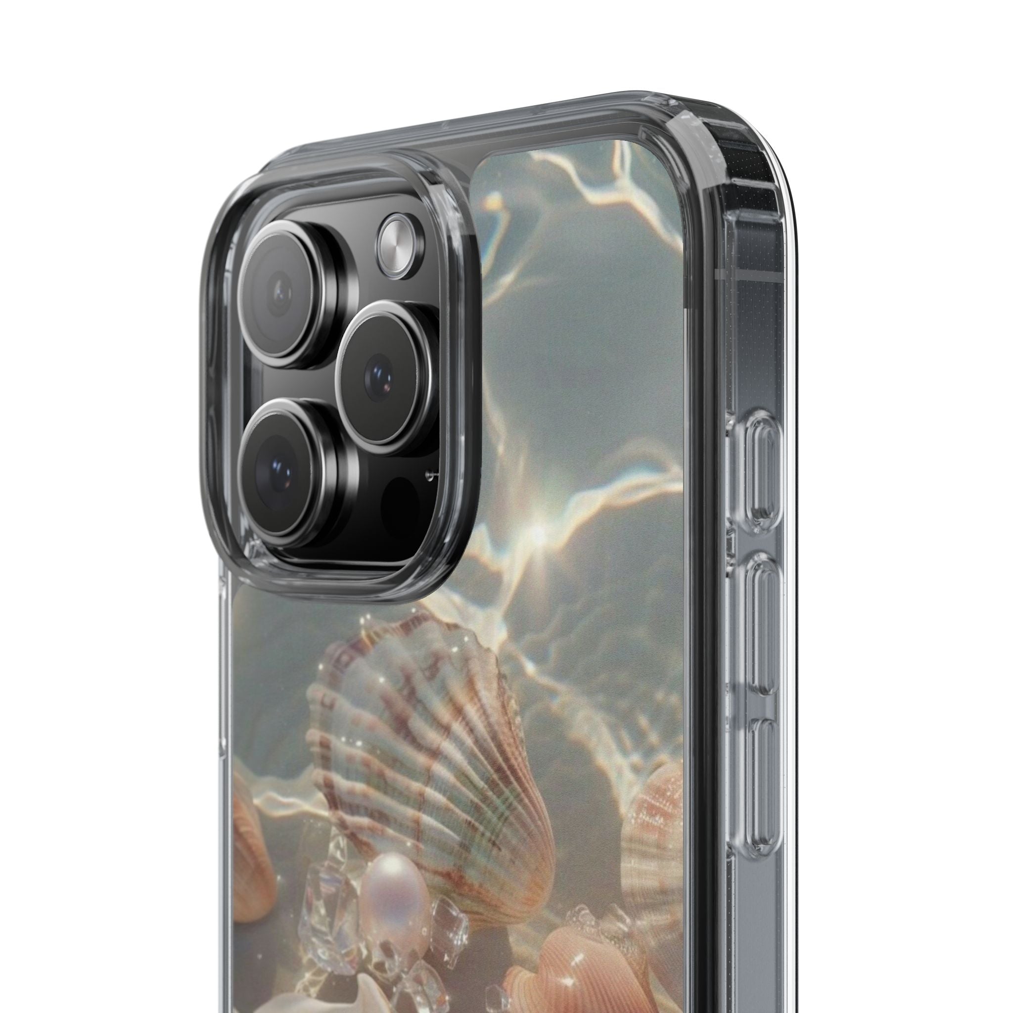 Seashell Pearl Clear Phone Case