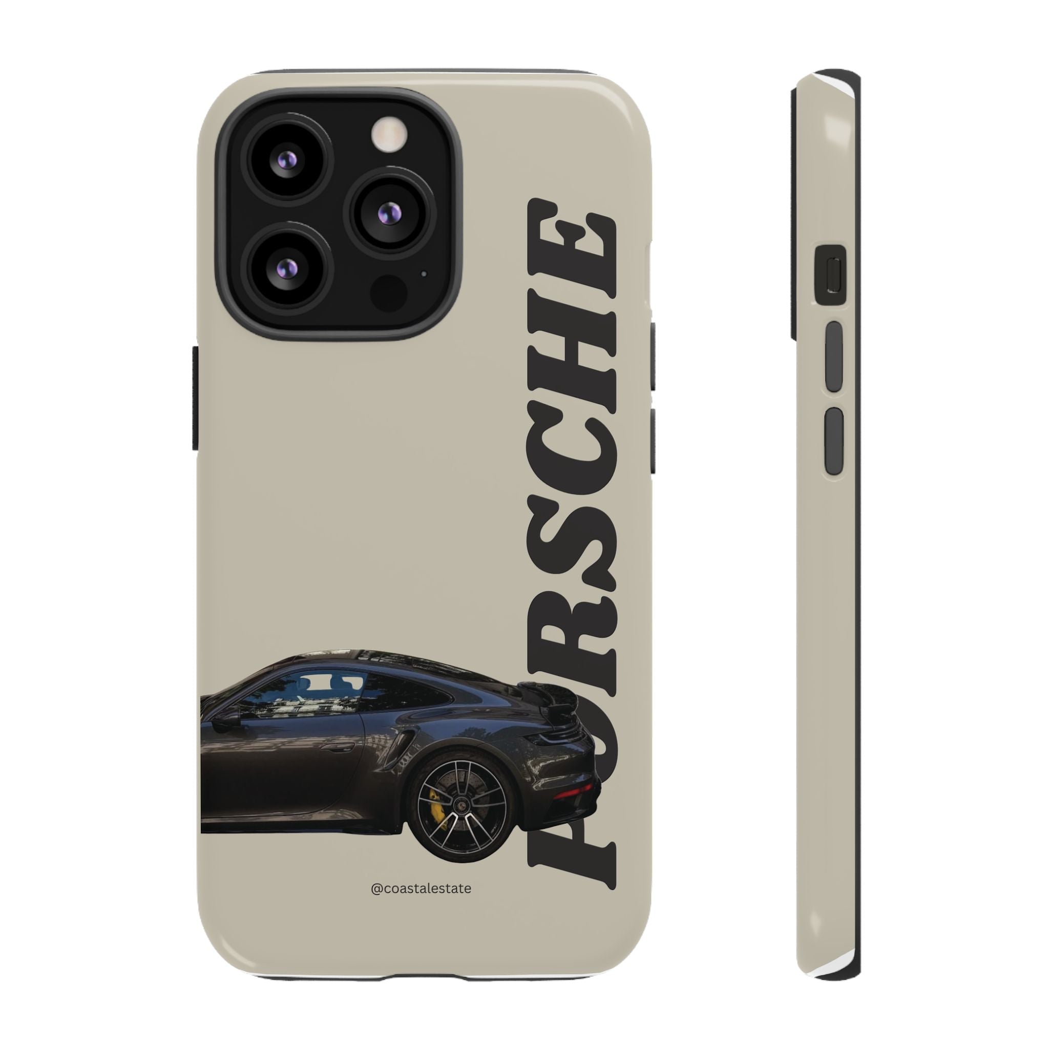 Black Porsche Side Profile Phone Case | Tough Protective Phone Case