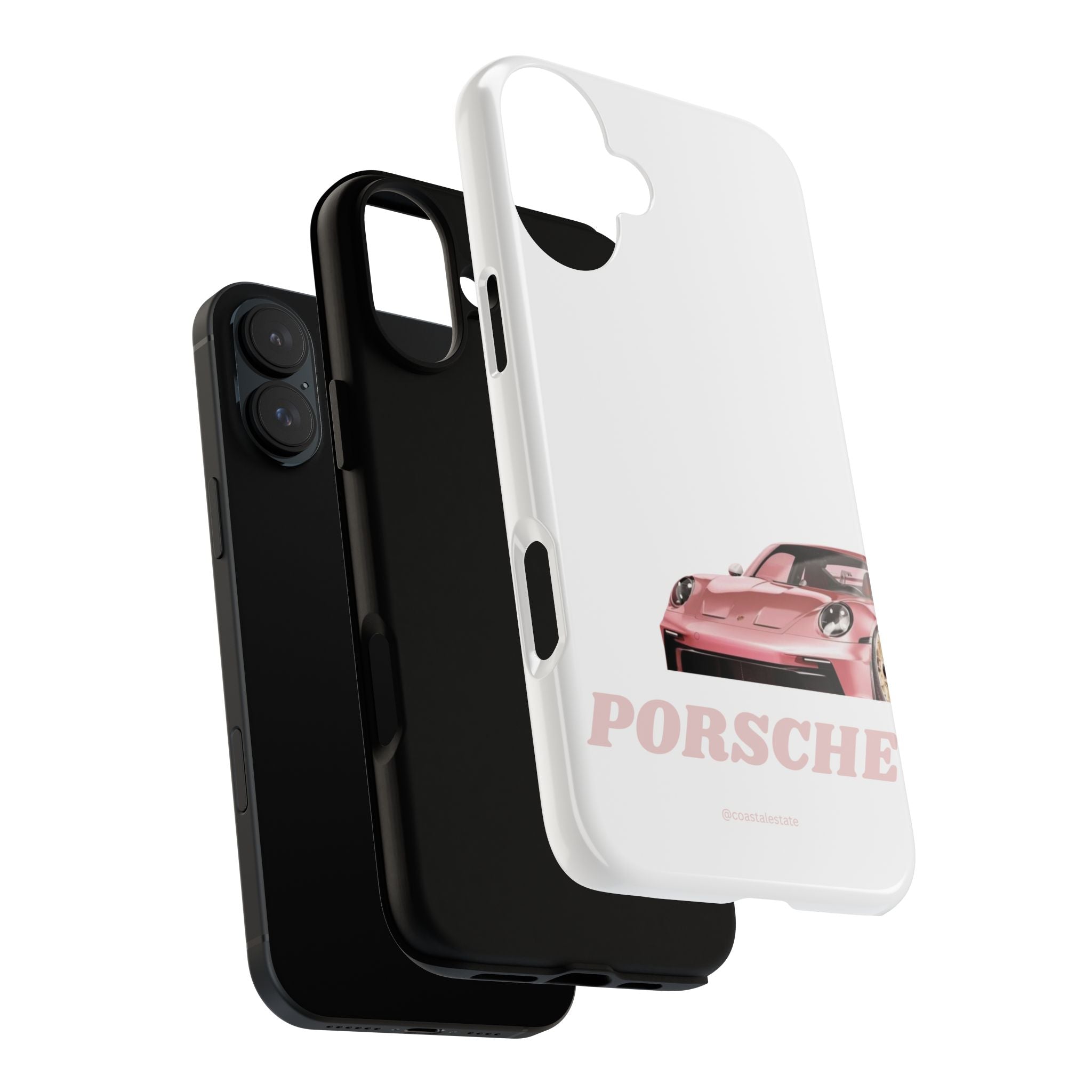 Porsche Pink Sports Car Phone Case - Stylish Automotive iPhone Cover