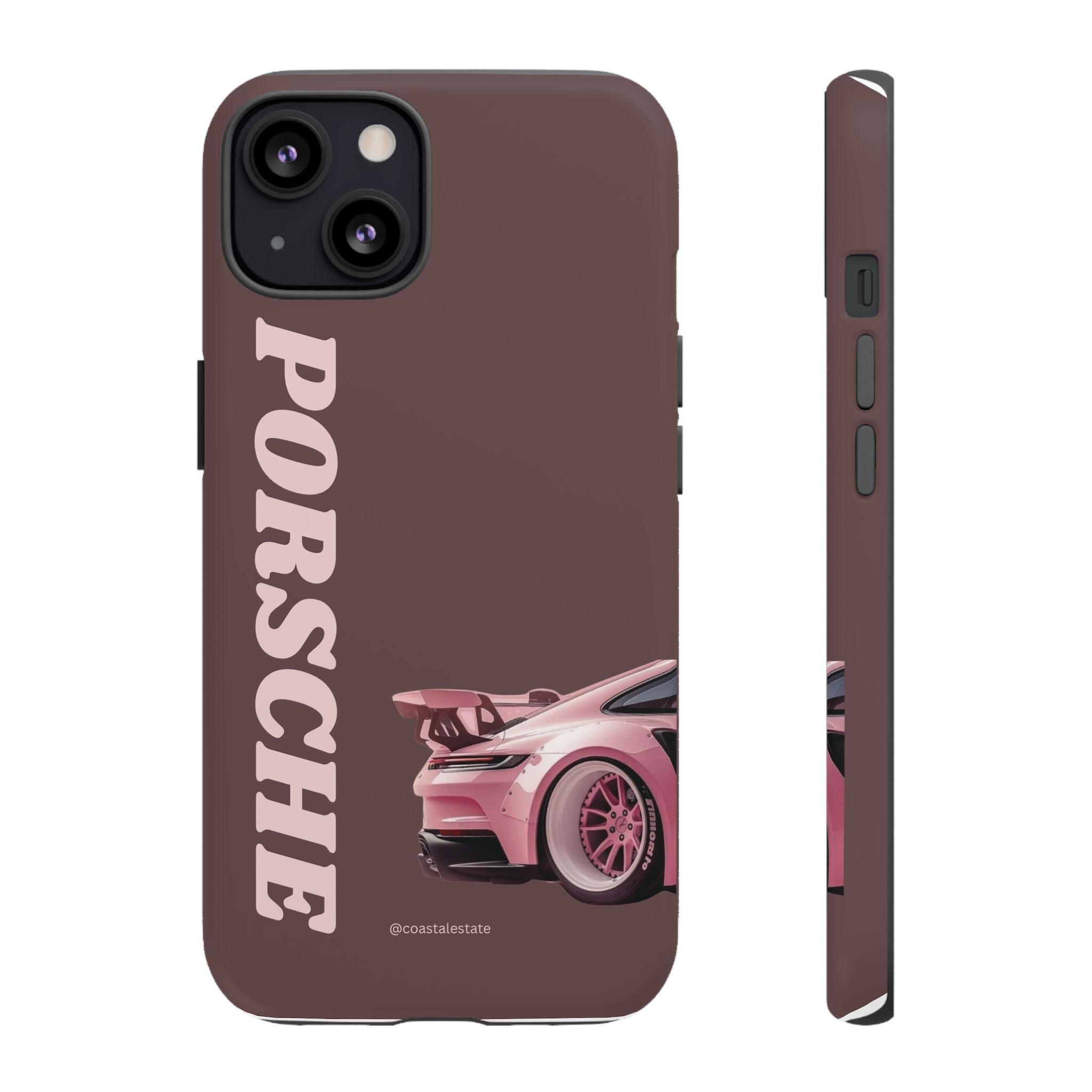 Pink Porsche Illustration Phone Case | iPhone Samsung