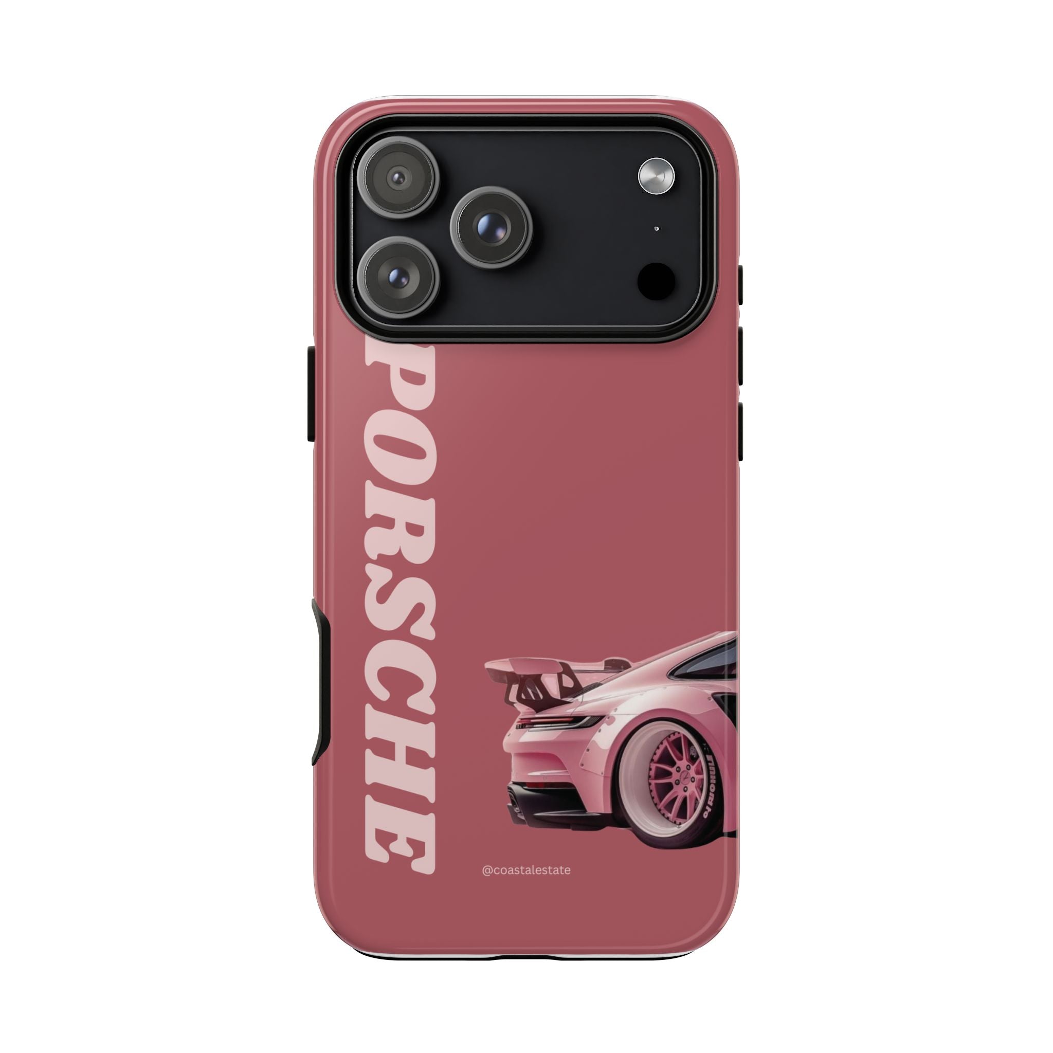 Pink Porsche Graphic Tough Case | Sport Car Phone Cover