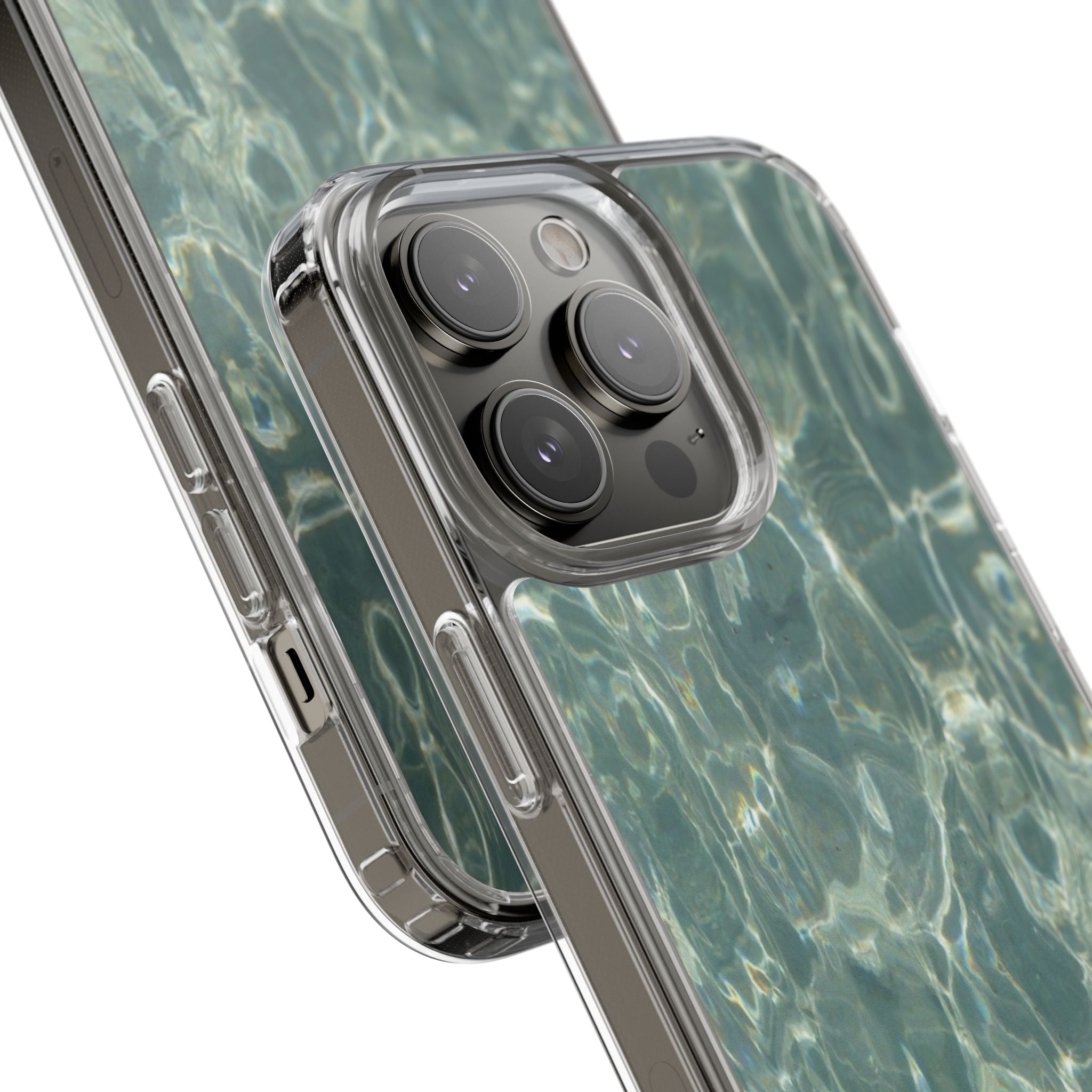 Clear Case — Aqua Pool Water Pattern Phone Case