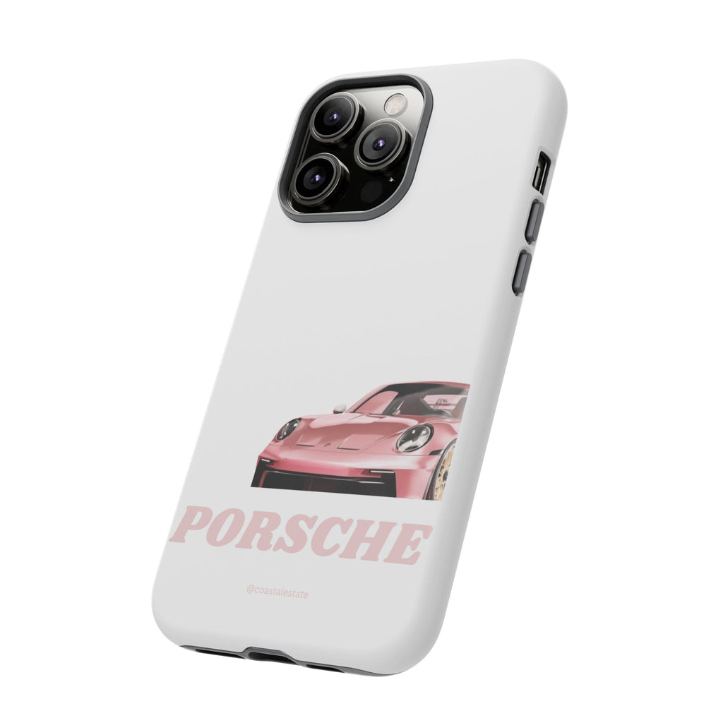 Porsche Pink Sports Car Phone Case - Stylish Automotive iPhone Cover