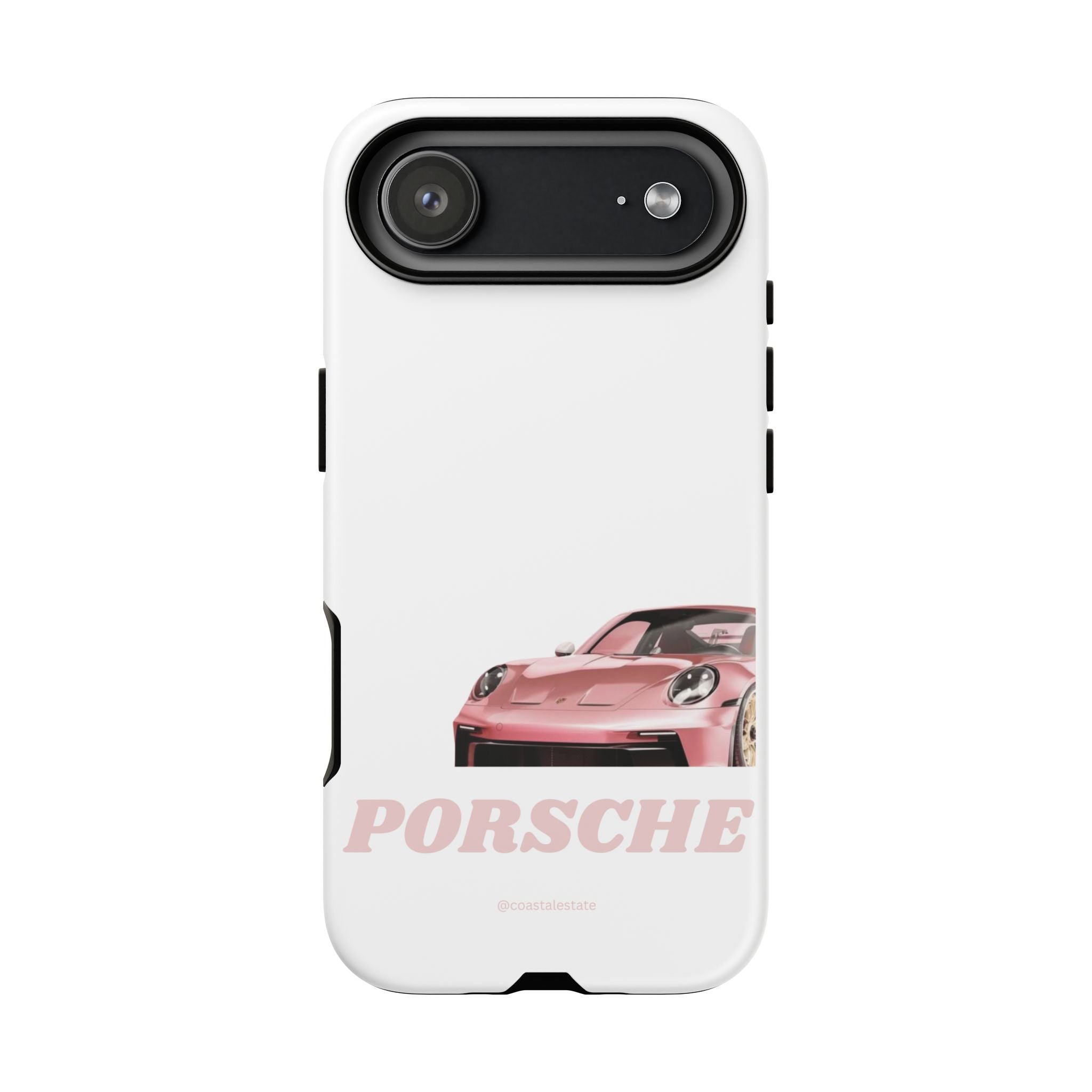 Porsche Pink Sports Car Phone Case - Stylish Automotive iPhone Cover