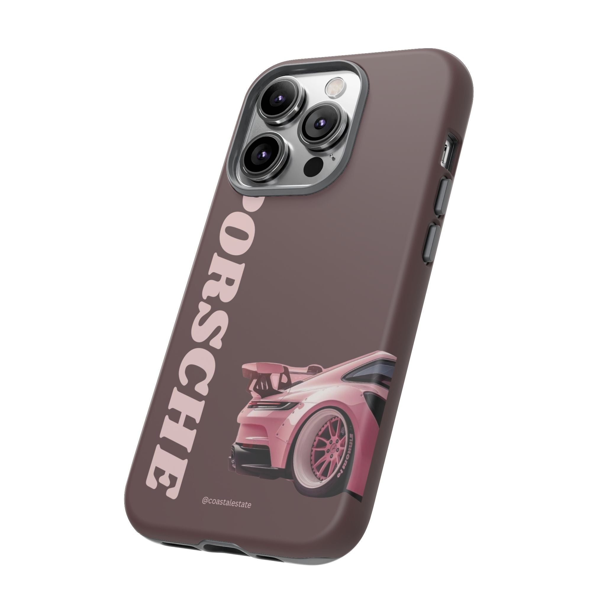Pink Porsche Illustration Phone Case | iPhone Samsung