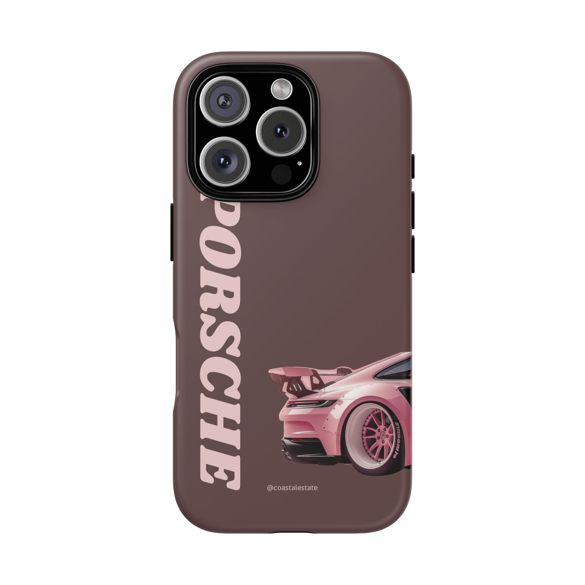 Pink Porsche Illustration Phone Case | iPhone Samsung
