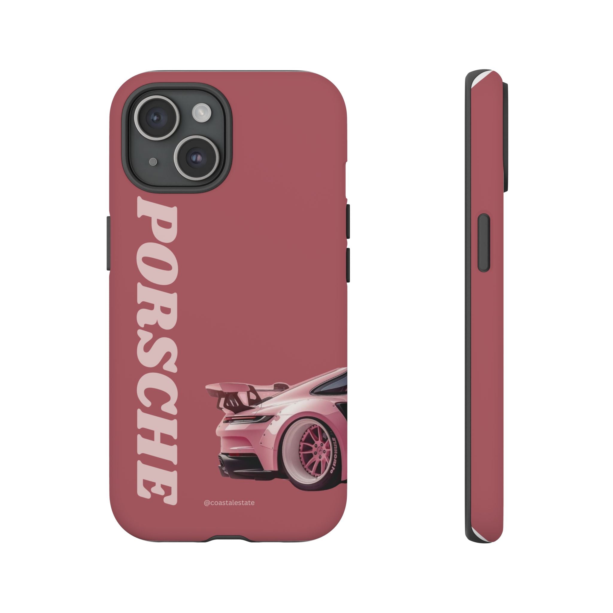 Pink Porsche Graphic Tough Case | Sport Car Phone Cover