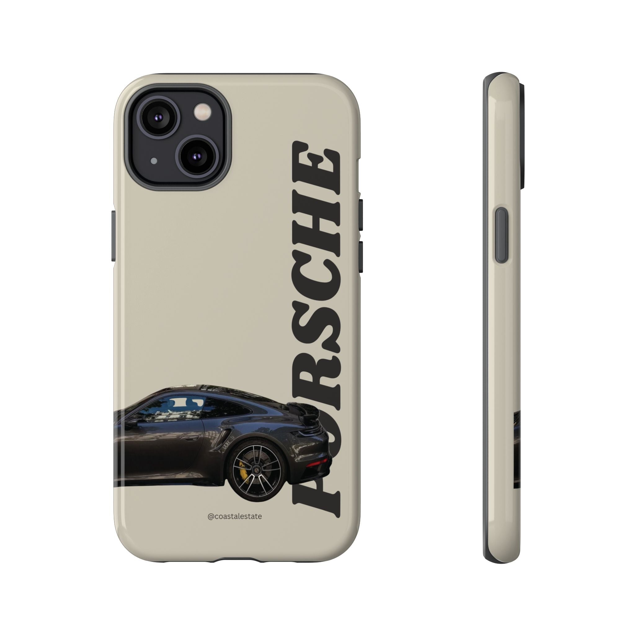 Black Porsche Side Profile Phone Case | Tough Protective Phone Case