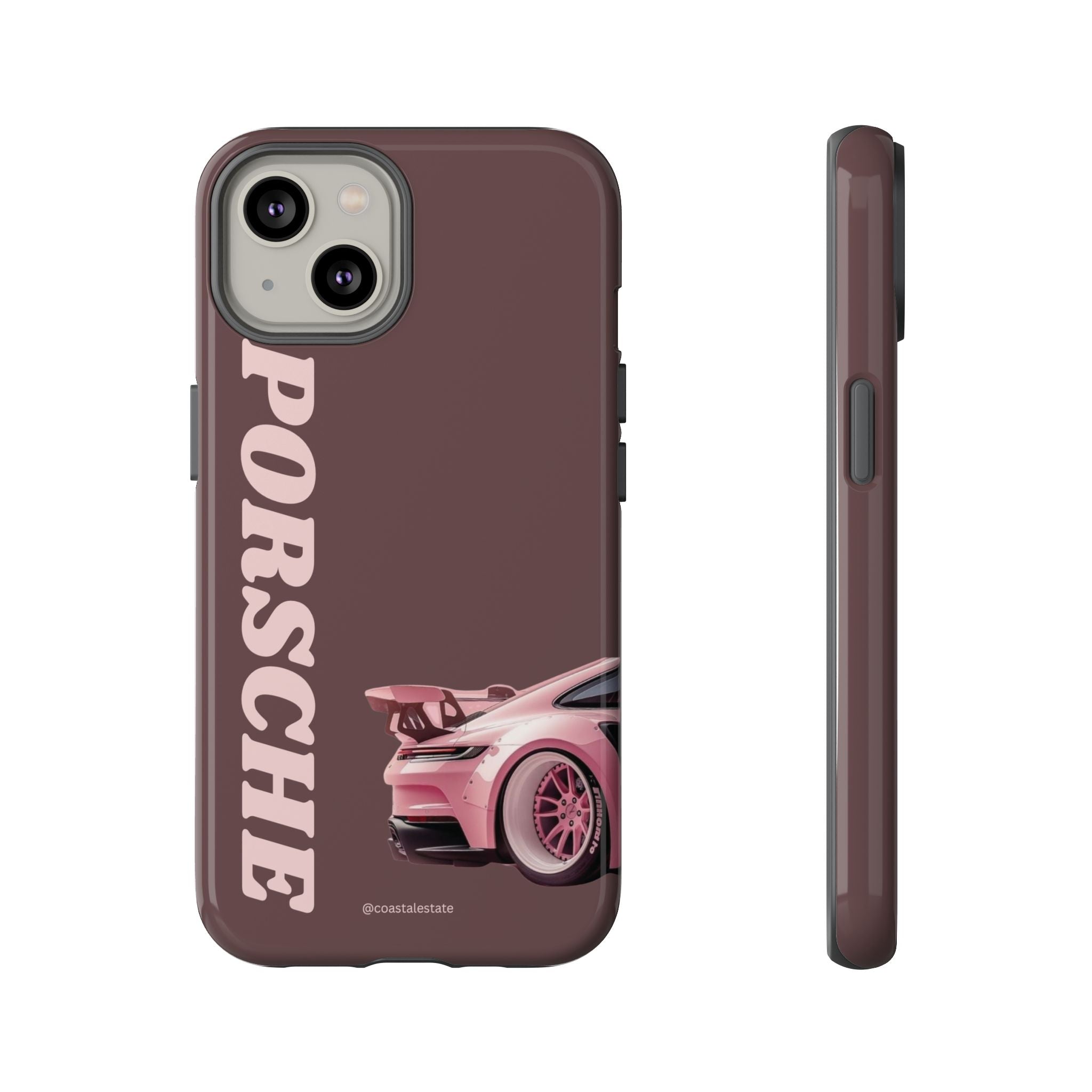 Pink Porsche Illustration Phone Case | iPhone Samsung